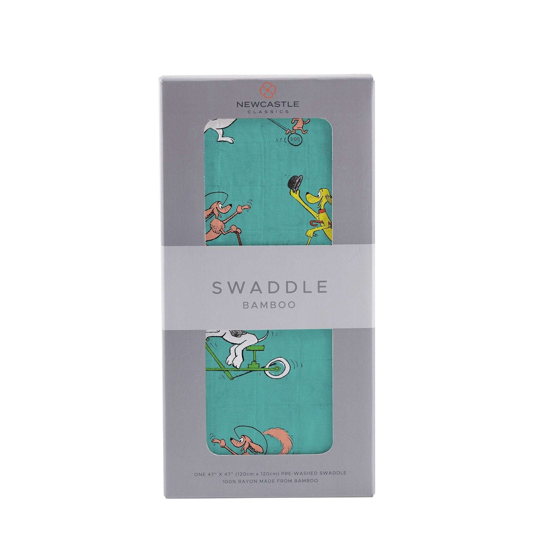 Newcastle Classics Go Dog Go Bamboo Muslin Swaddle Soft and Breathable for Newborns - Baby & Toddler > Swaddling & Receiving Blankets > Swaddling Blankets Bamboo Swaddle