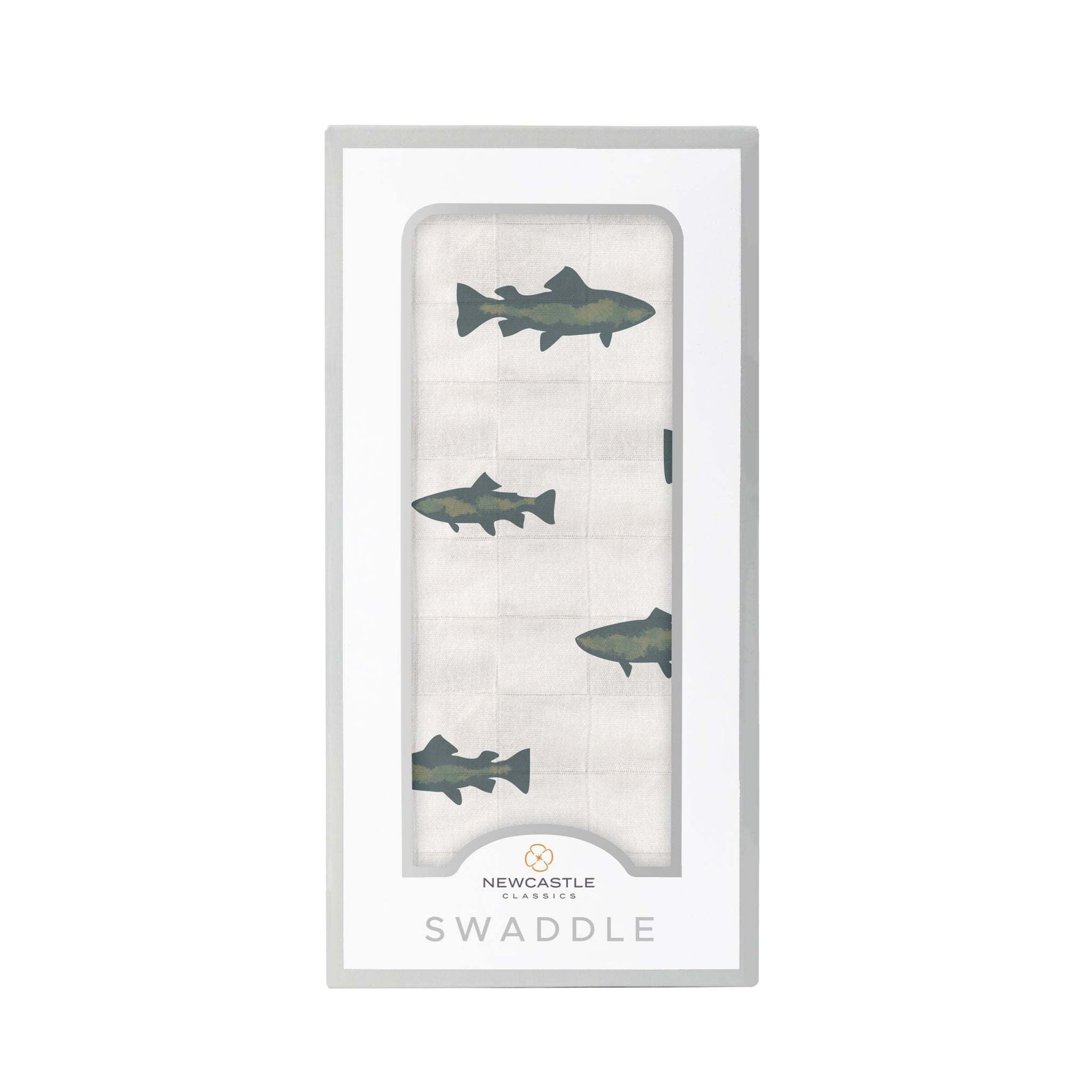 Newcastle Classics Gone Fishing Bamboo Muslin Swaddle Blanket Soft and Breathable for Babies - Baby & Toddler > Swaddling & Receiving Blankets Bamboo Swaddle