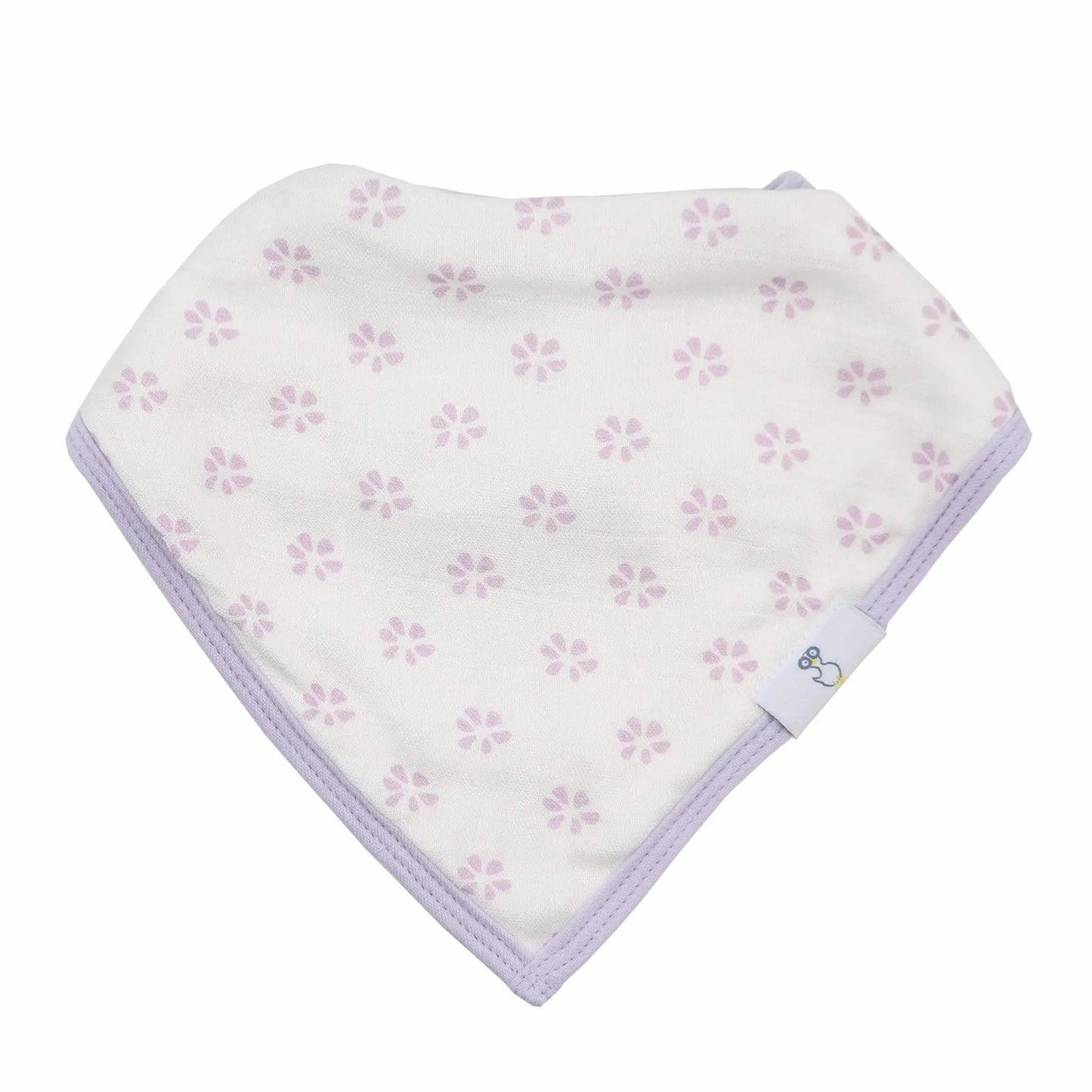 Blueberries And Flowers Lavender 2 Pack Muslin And Terry Cloth Bib Set Goosewaddle® | Newborn Baby Blankets Toys Teethers Bibs & More