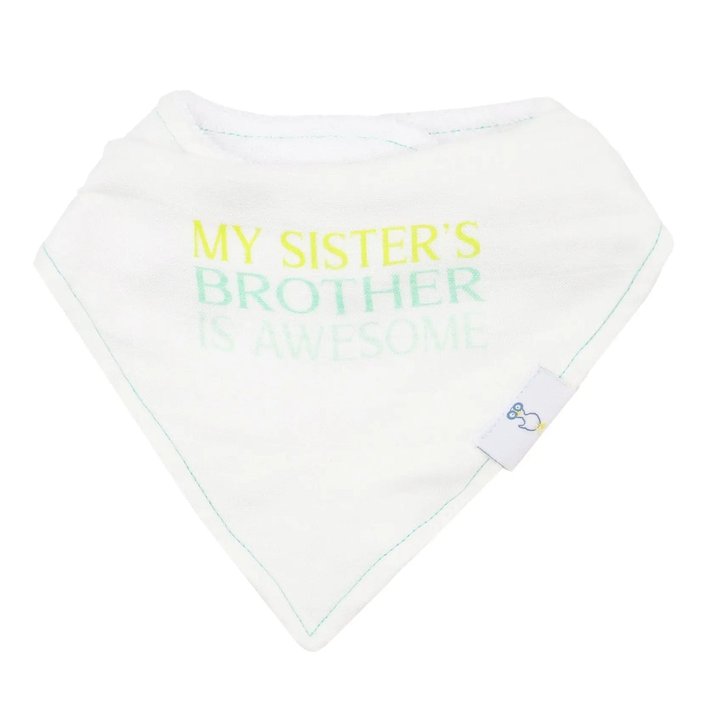 Brother and Arrows 2 Pack Muslin and Terry Cloth Bib Set for Babies Goosewaddle® | Newborn Baby Blankets Toys Teethers Bibs & More