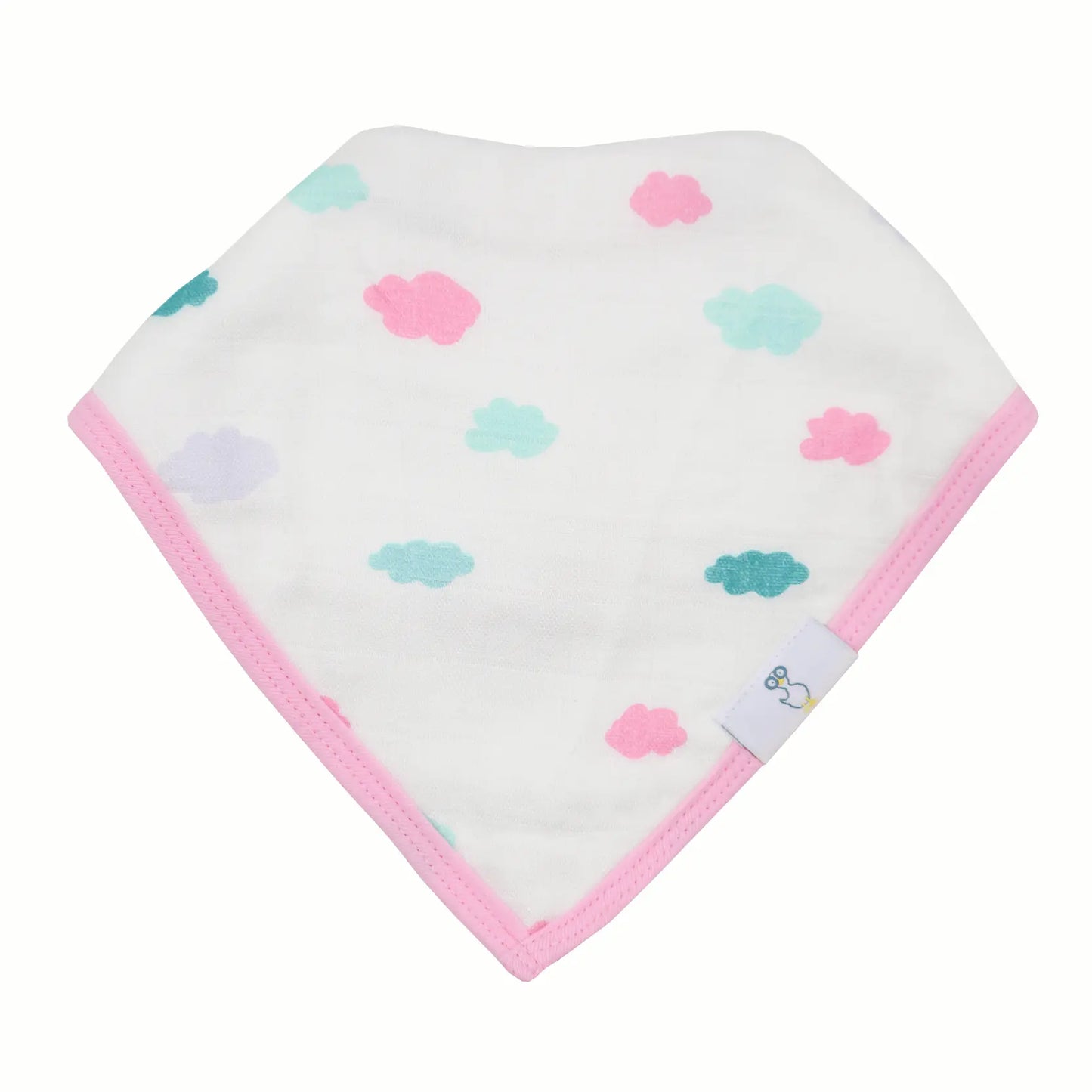 Clouds And Castles 2 Pack Muslin And Terry Cloth Bib Set Goosewaddle® | Newborn Baby Blankets Toys Teethers Bibs & More