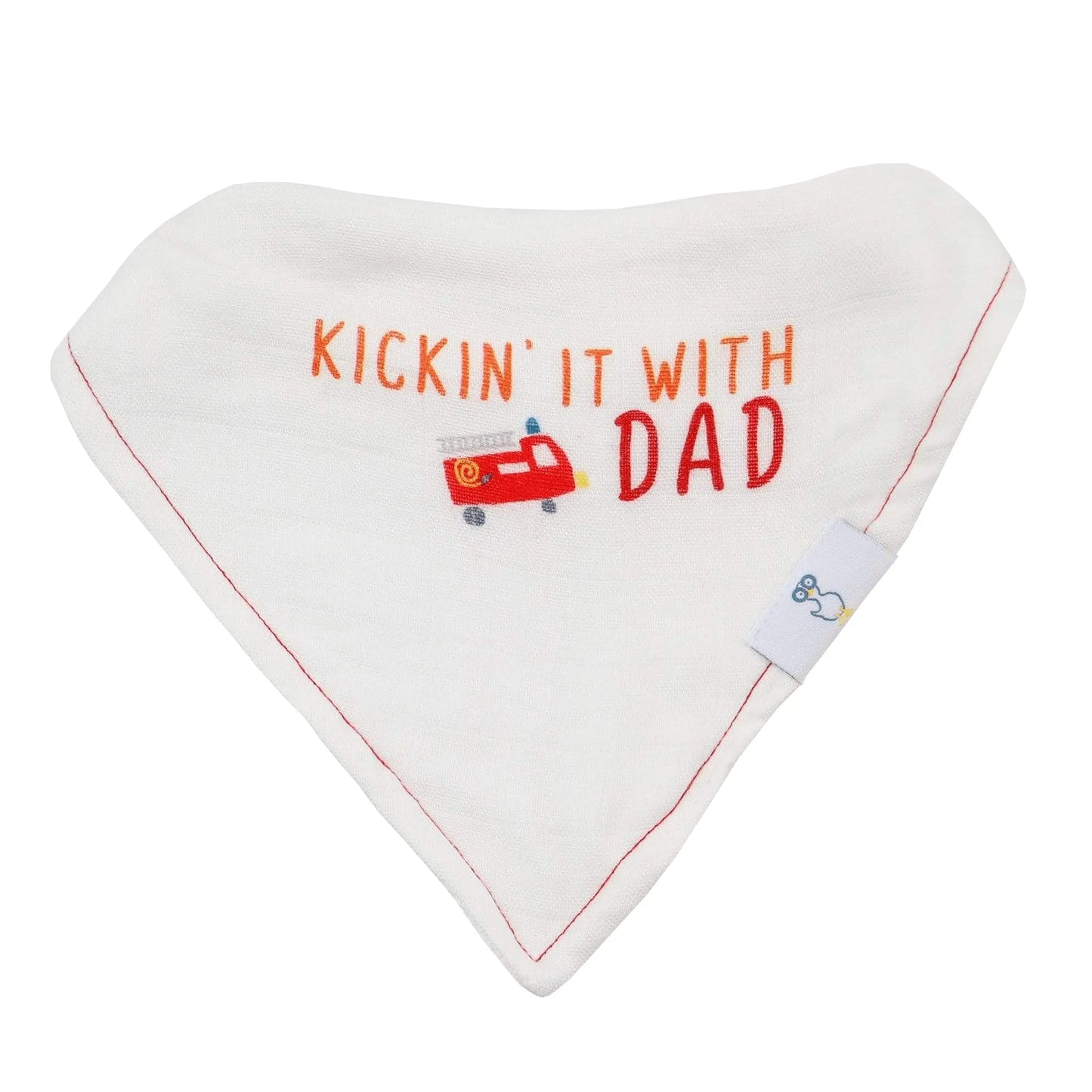 Dad and Buildings 2 Pack Muslin and Terry Cloth Bib Set for Babies Goosewaddle® | Newborn Baby Blankets Toys Teethers Bibs & More