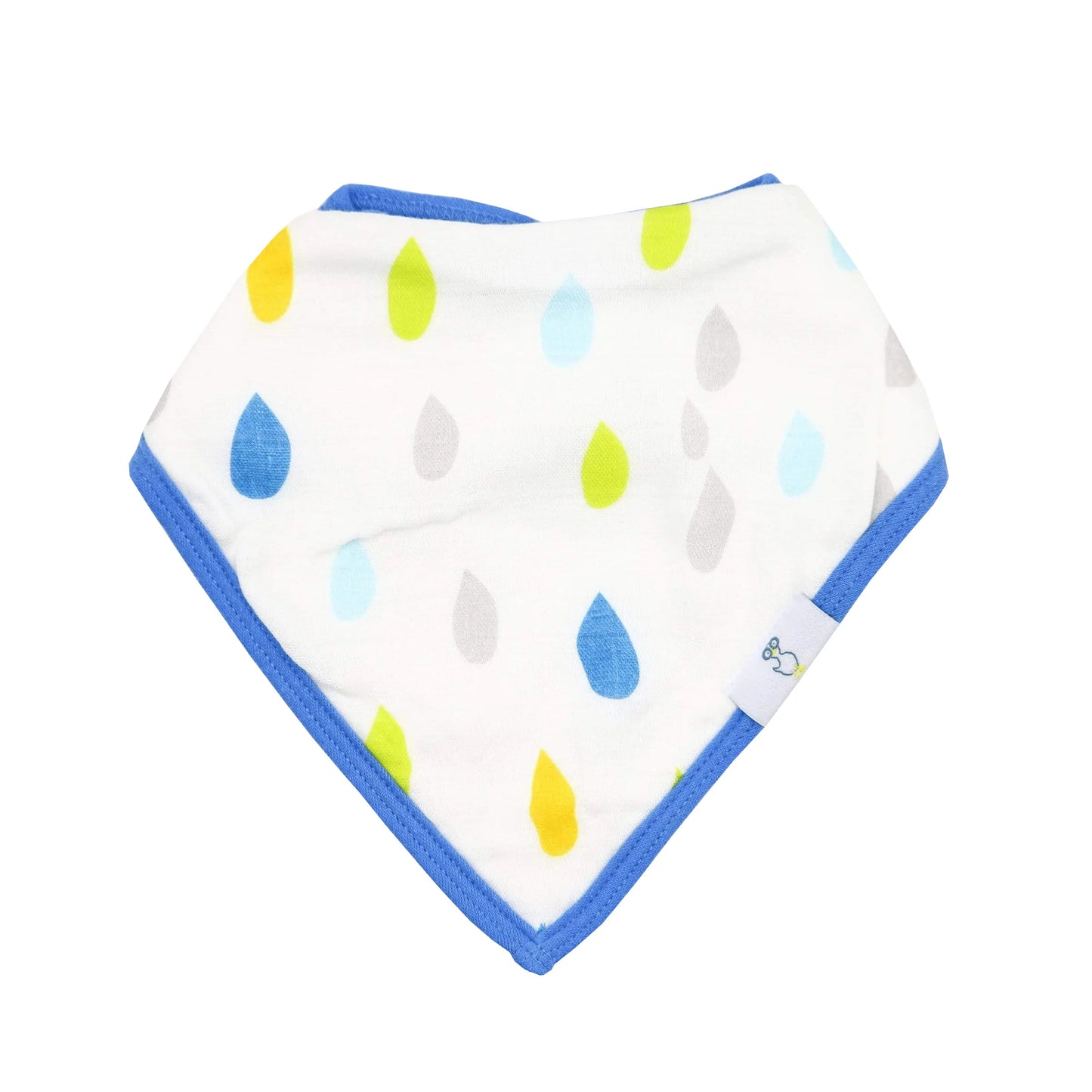 Stripes and Rain Drops 2 Pack Muslin and Terry Cloth Bib Set for Babies Goosewaddle® | Newborn Baby Blankets Toys Teethers Bibs & More