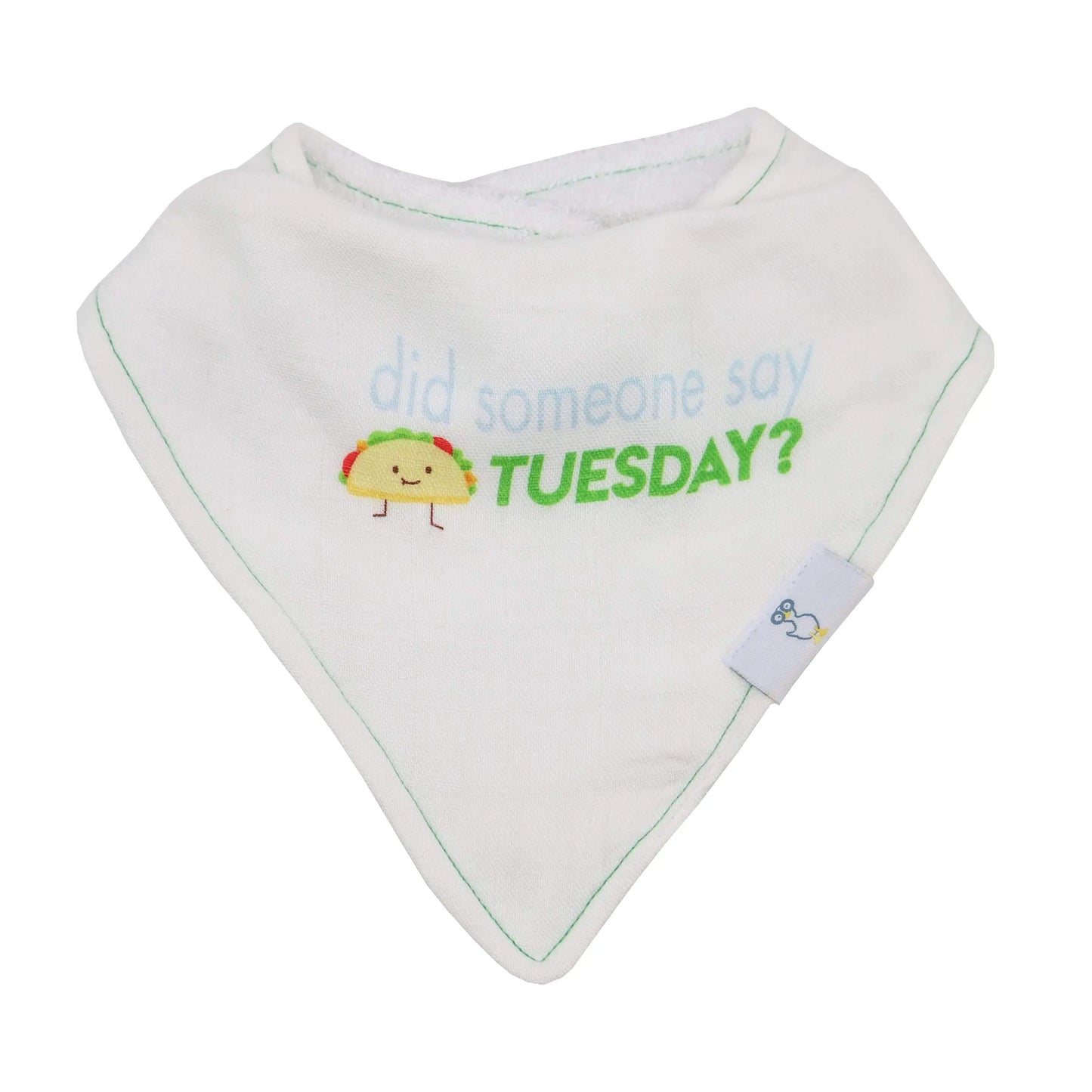 Taco Tuesday and Taco Two Pack Muslin and Terry Cloth Bib Set for Babies Goosewaddle® | Newborn Baby Blankets Toys Teethers Bibs & More