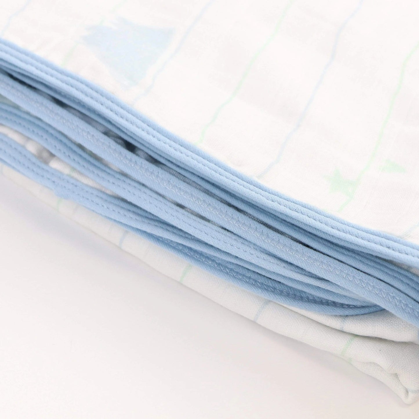Mountain and Blue Oversized Bamboo Muslin Quilted Blanket for Babies Goosewaddle® | Newborn Baby Blankets Toys Teethers Bibs & More