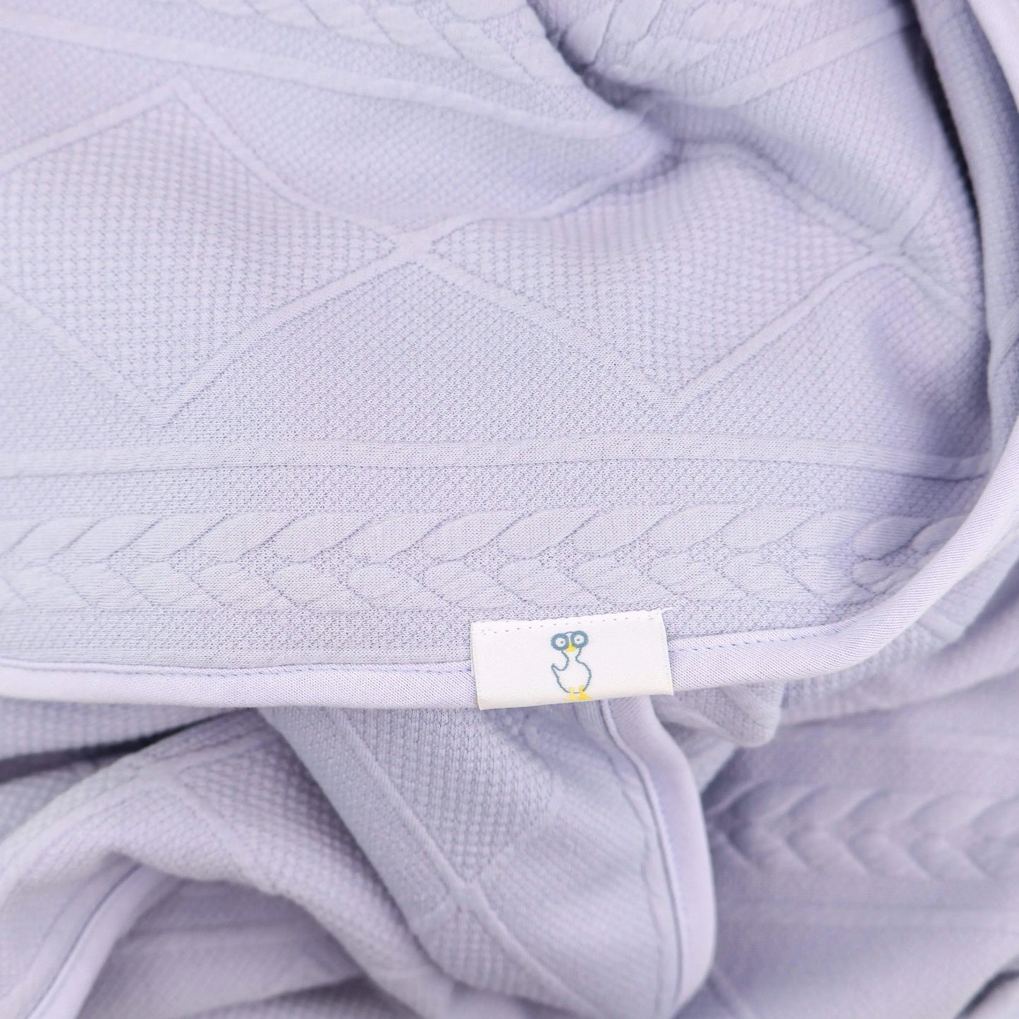 Lavender Knit Baby Blanket Soft and Cozy Nursery Essential.
