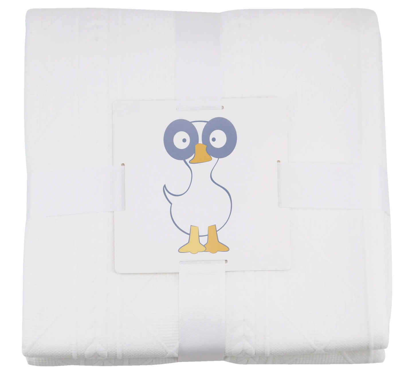 Mommy and Me Knit Blanket Set White Cozy Soft Matching Blankets for Fall Goosewaddle® | Newborn Baby Blankets Toys Teethers Bibs & More