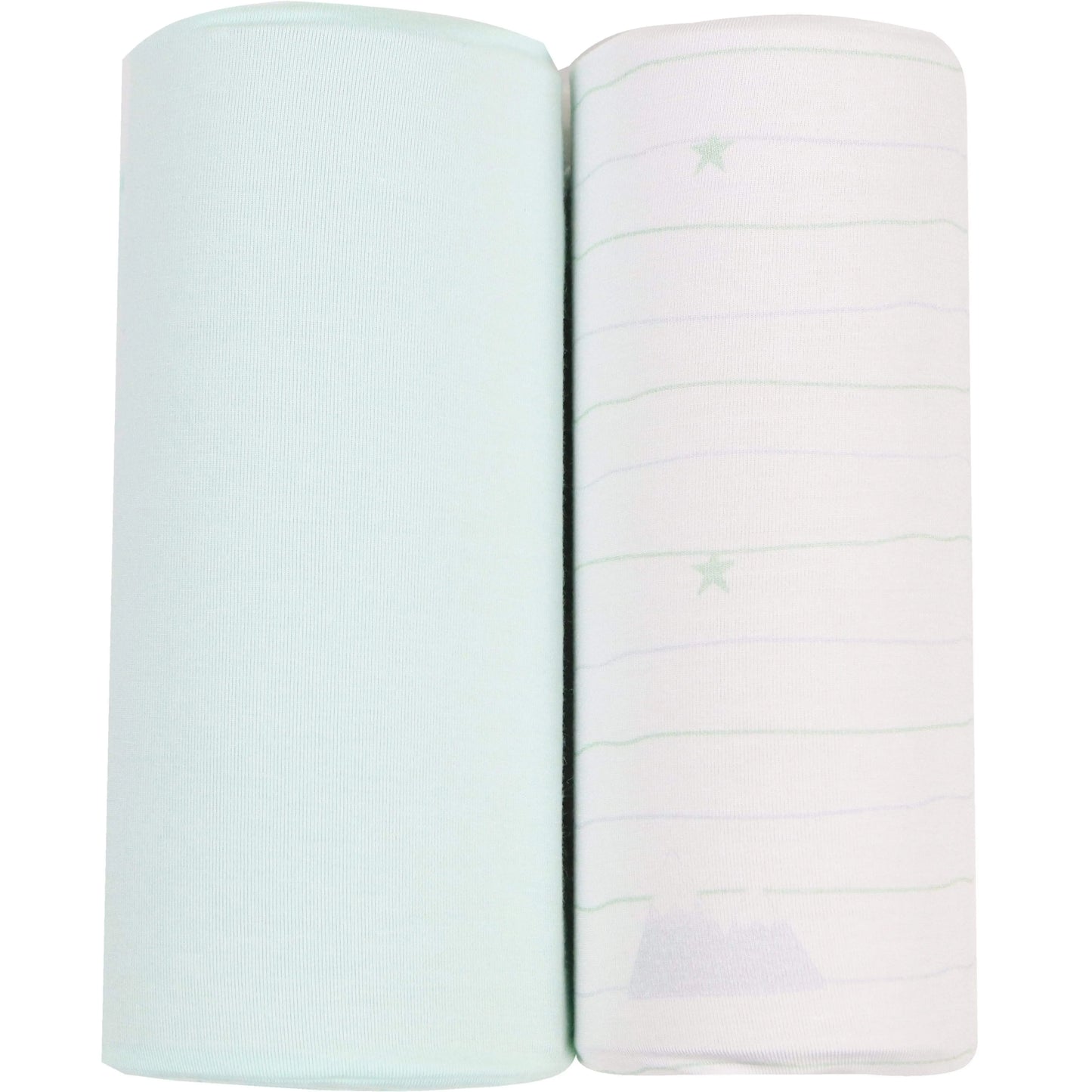 Mountain And Mint 2 Pack Swaddle Blanket For Baby Soft Stretchy Breathable Fabric 47 Inch By 47 Inch.