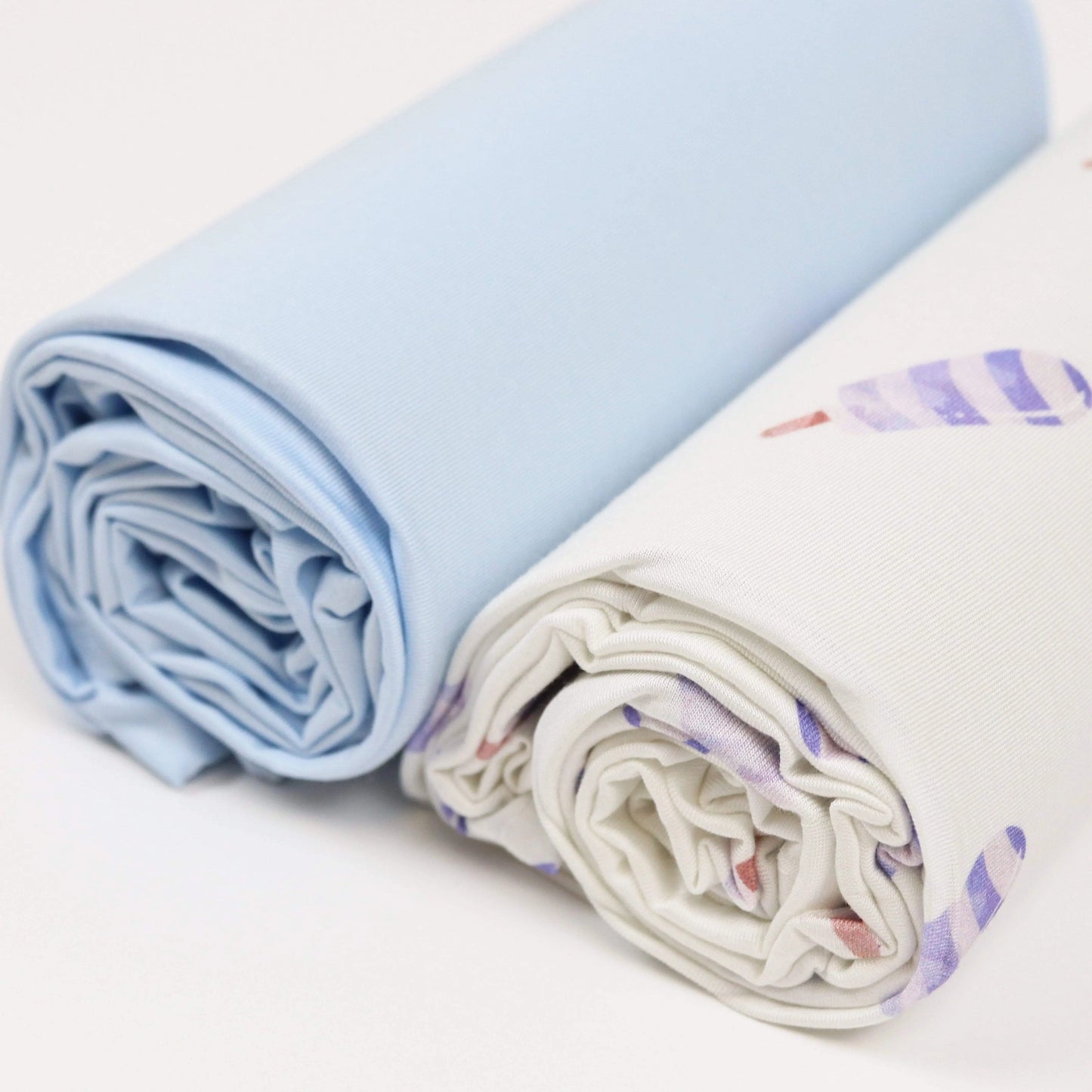 Blue Popsicle and Blue 2 Pack Swaddle Blanket for Infants and Toddlers.