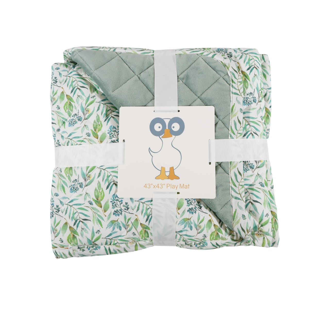 GooseWaddle Super Soft Play Mats Cotton Reversible Quilted Baby Floor Mats.