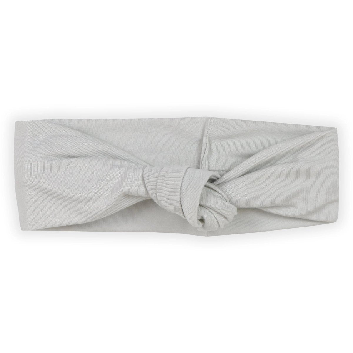 Gray Baby Headband Soft Stretchy Breathable Fabric Matching Any Outfit.