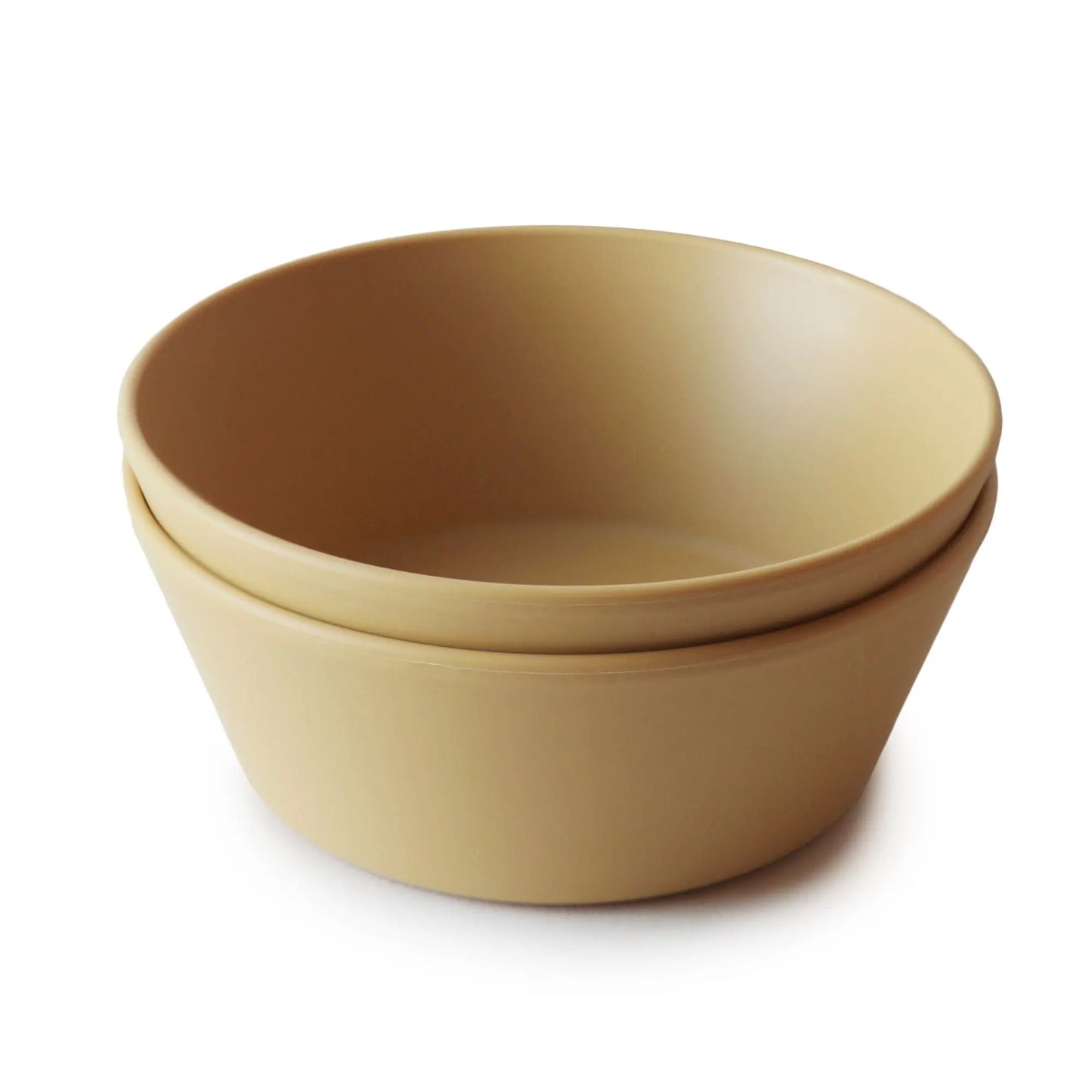 Round Dinnerware Bowl Set BPA Free Plastic Dishwasher Safe Microwave Safe Mushie
