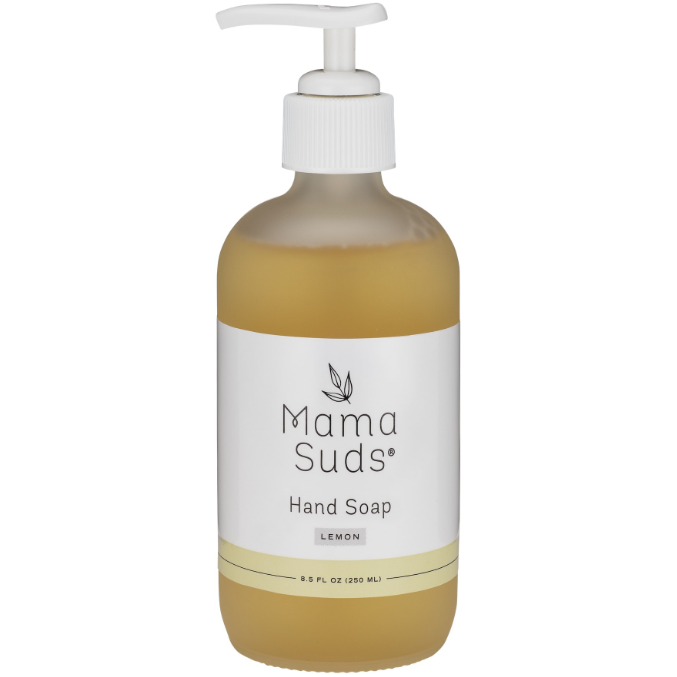 Natural Hand Soap with Olive Oil and Lemon Essential Oils MamaSuds