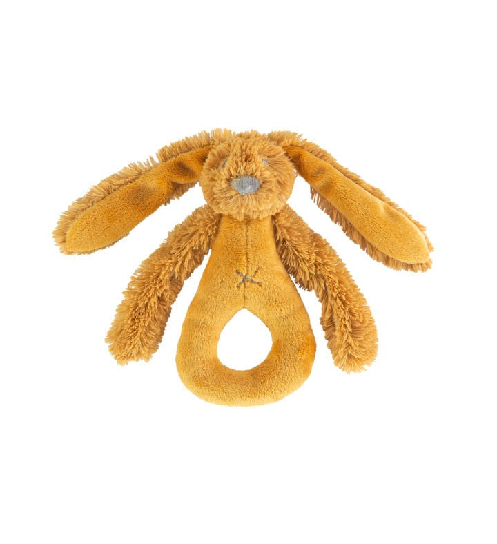 Happy Horse Ochre Rabbit Richie Rattle Soft Easy to Hold Newcastle Classics