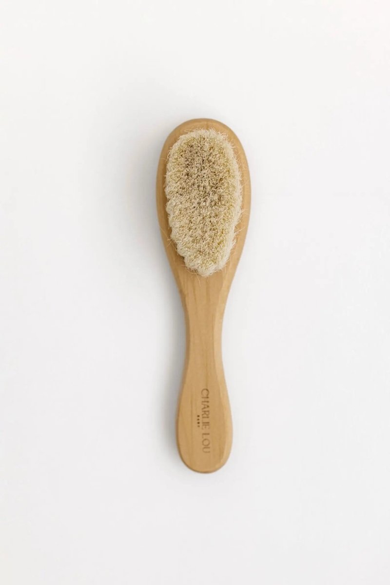 Charlie Lou Baby Heirloom Baby Brush Wood Handle Soft Bristles Newborn - Everetts Place Boutique -