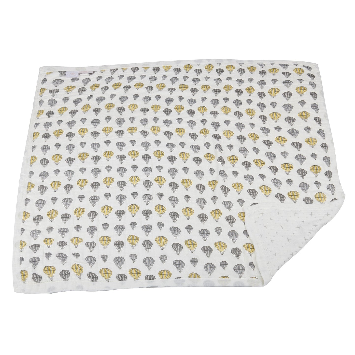 Hot Air Balloon And Northern Star Bamboo Muslin Blanket 47 Inch x 47 Inch Soft Breathable Cuddle Blanket Newcastle Classics