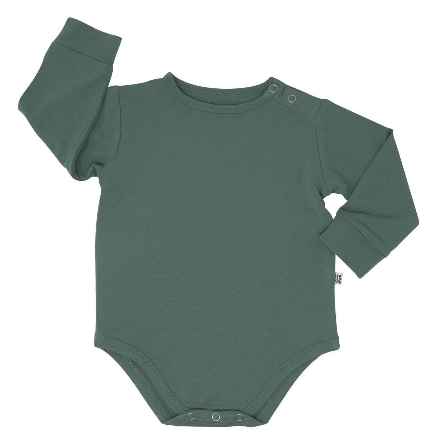 Hunter Green Baby Long Sleeve Bodysuit Snap Closure Sweet Bamboo Everetts Place: Online Boutique