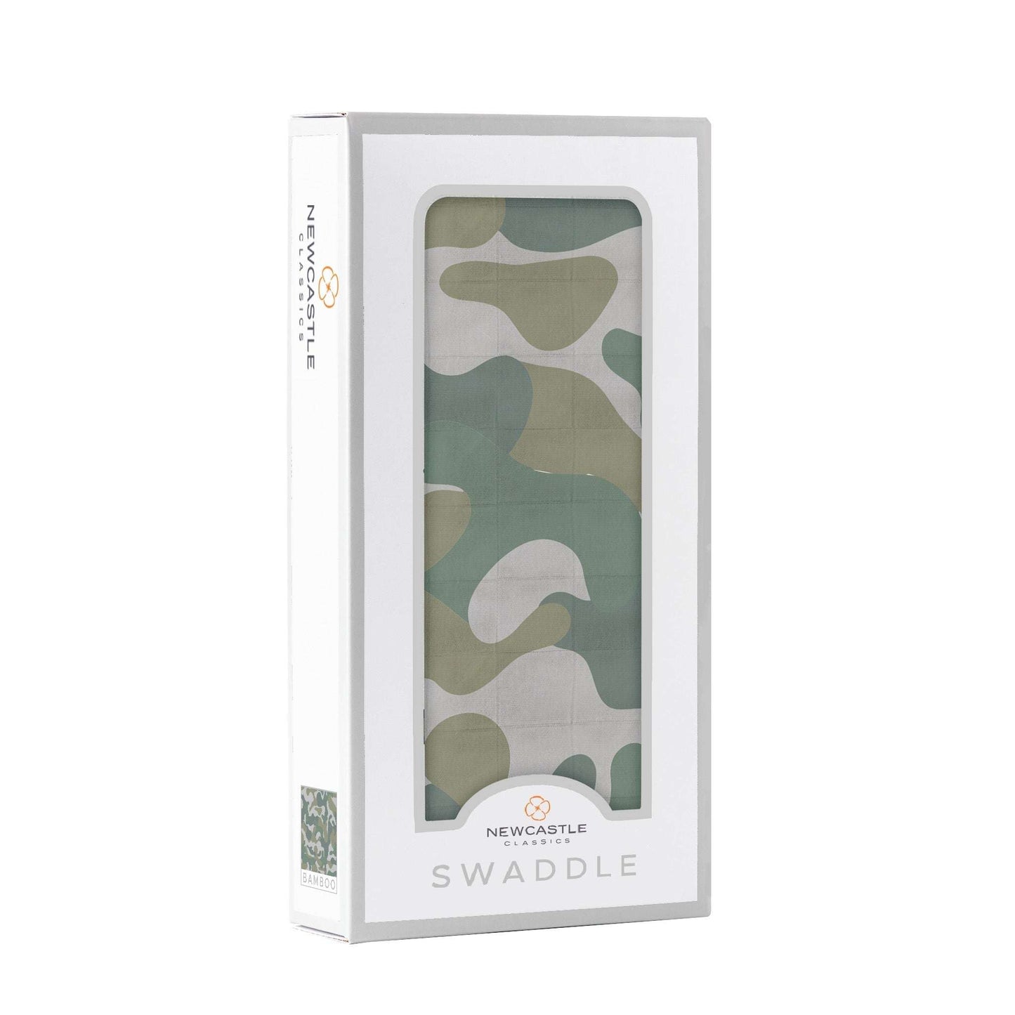 Hunters Camo Swaddle Soft Bamboo Muslin Multi Use Blanket Newcastle Classics