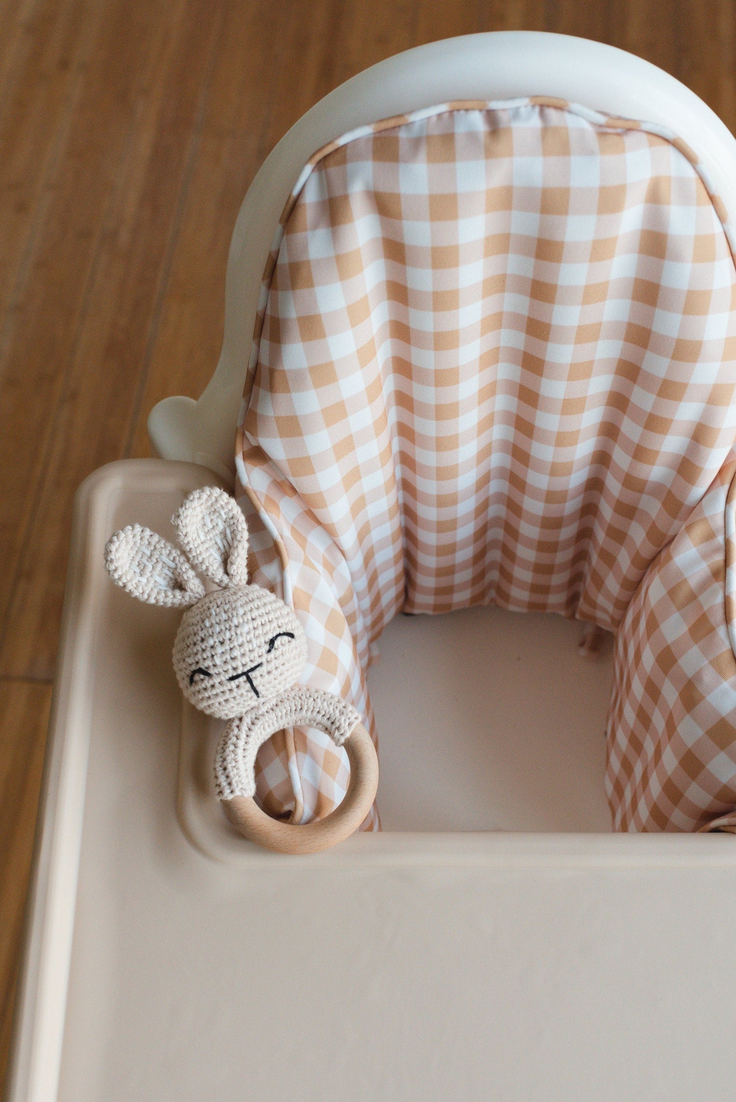 Yellow Gingham Cushion Cover for IKEA Antilop Highchair Little Joy Co. Everetts Place: Online Boutique