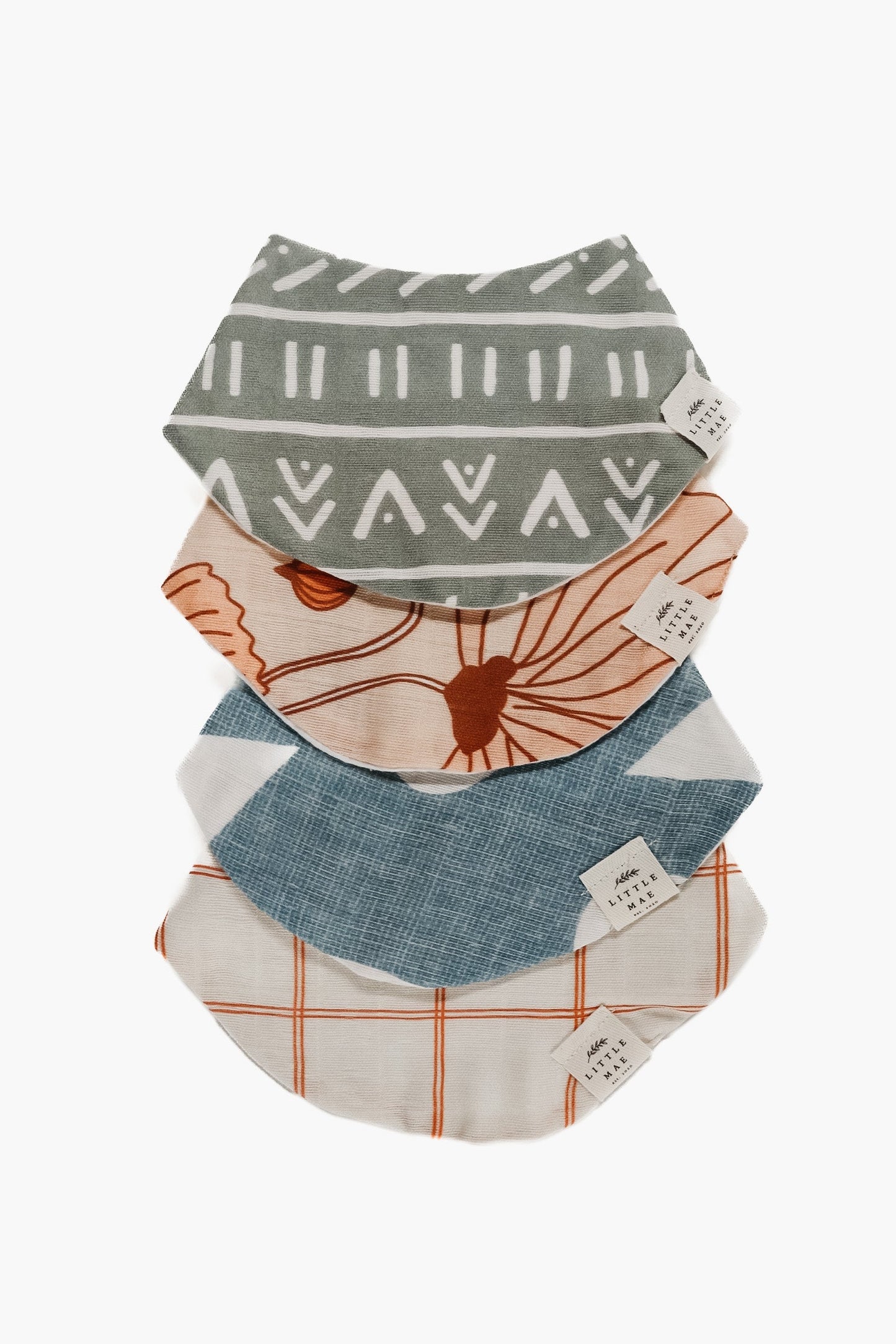 Blooming Classic Bib Organic Cotton Adjustable Snap For Baby Little Mae & Co Everetts Place: Online Boutique