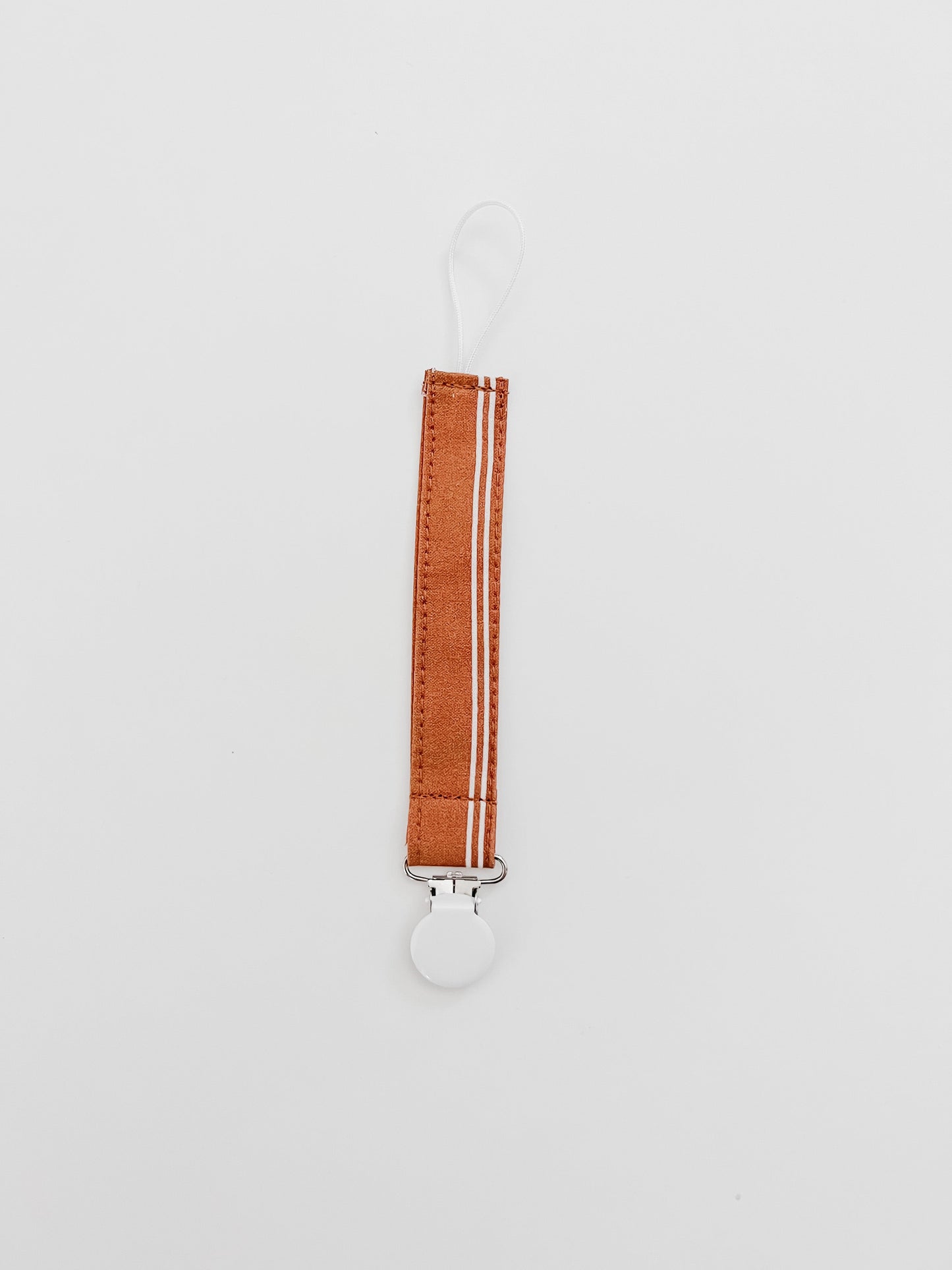 Sandstone Pacifier Clip For Baby Little Mae And Co Little Mae & Co Everetts Place: Online Boutique