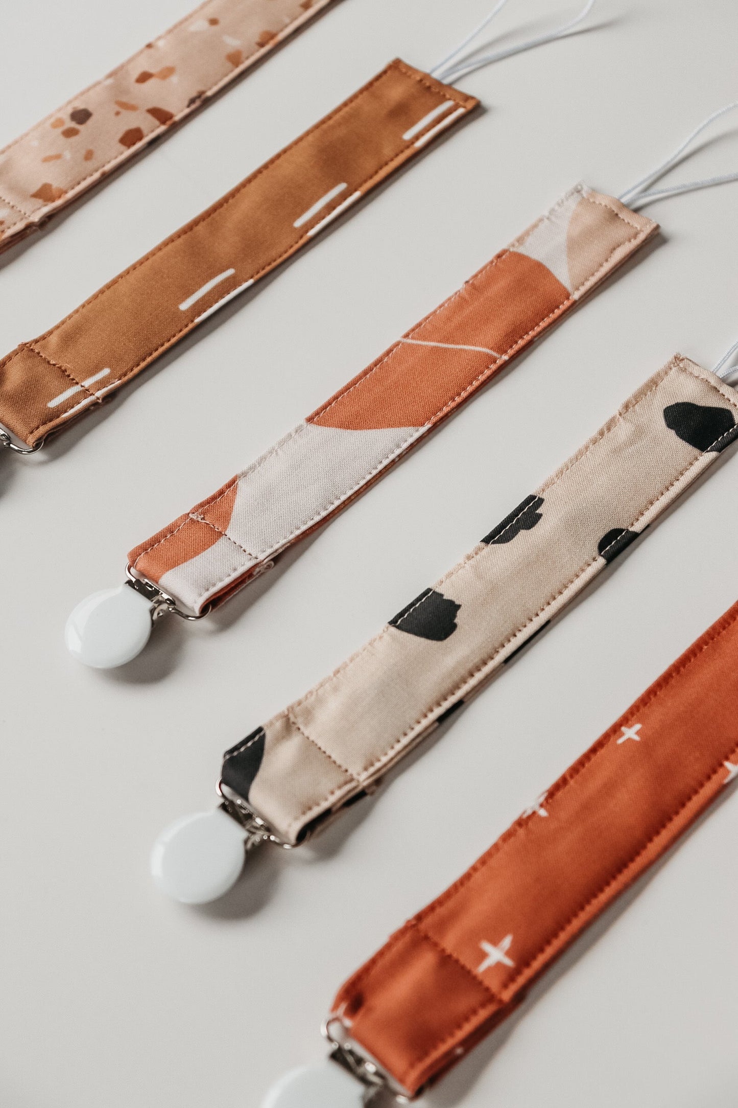 Pebble Pacifier Clip Modern Print By Little Mae And Co Little Mae & Co Everetts Place: Online Boutique