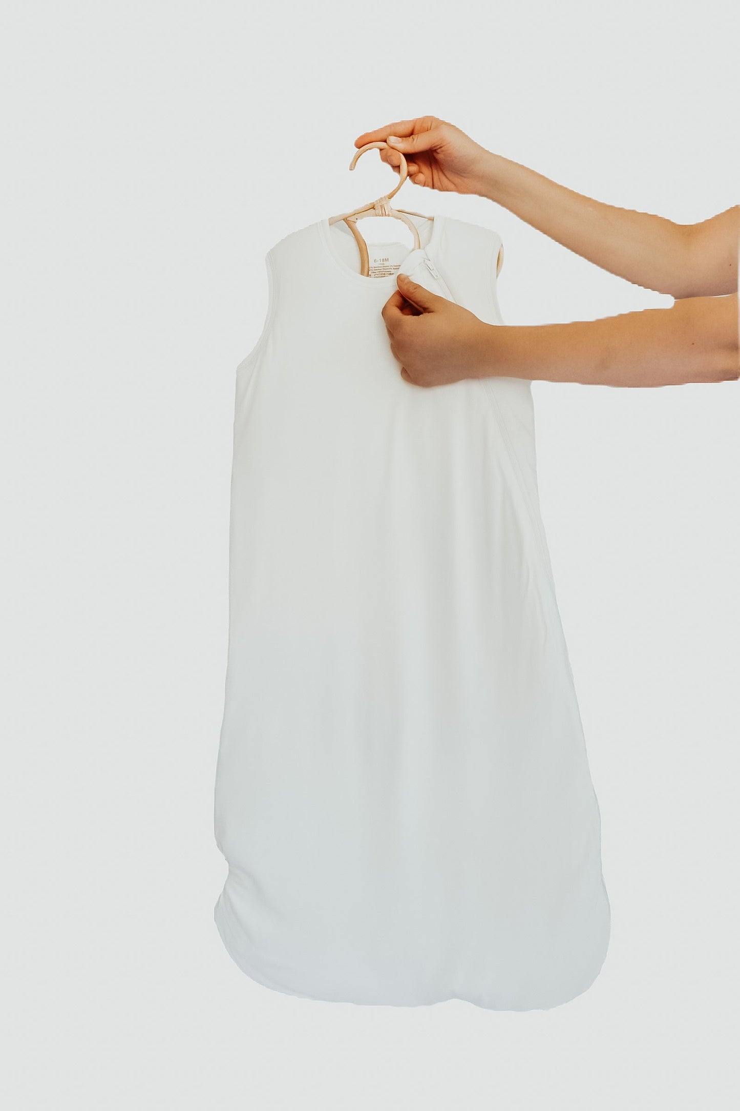 Cloud Bamboo Sleep Sack For Babies Cloud White Premium Little Mae & Co Everetts Place: Online Boutique