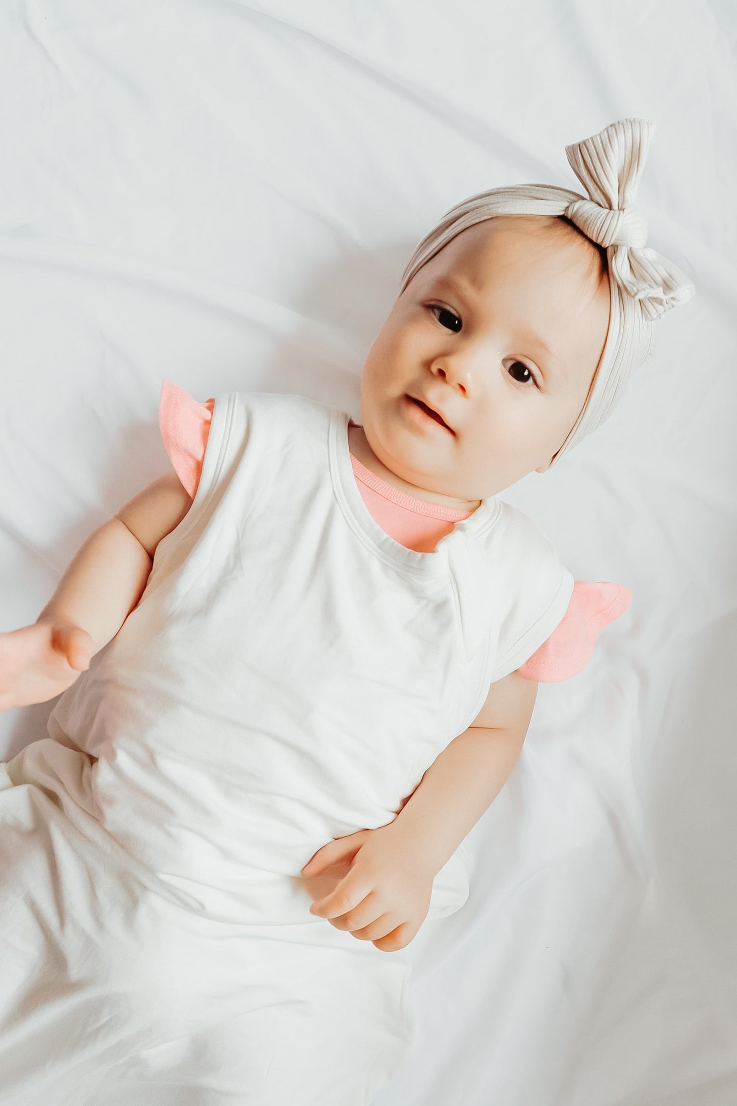 Cloud Bamboo Sleep Sack For Babies Cloud White Premium Little Mae & Co Everetts Place: Online Boutique
