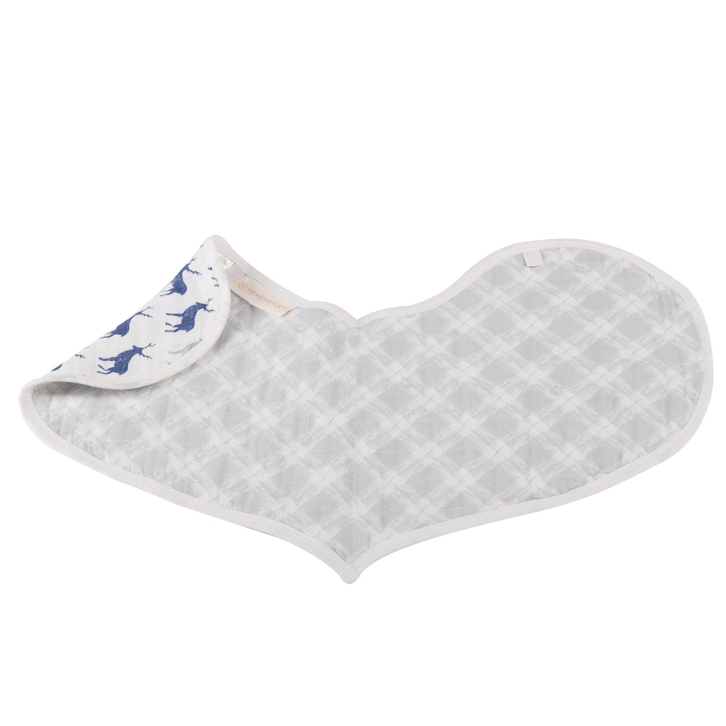 In The Wild Elephant Cotton Burp Cloth Bib 2 Pack Newcastle Classics