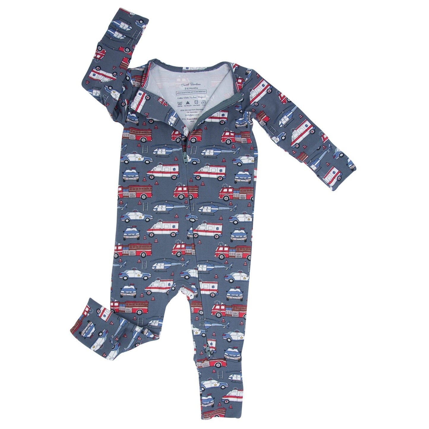 Sweet Bamboo Ironman Convertible Baby Romper 2 Way Zip Sweet Bamboo Everetts Place: Online Boutique