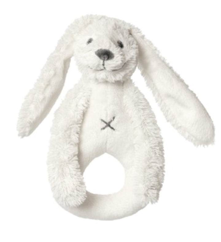 Ivory Rabbit Richie Rattle by Happy Horse Soft Plush Toy for Babies Newcastle Classics