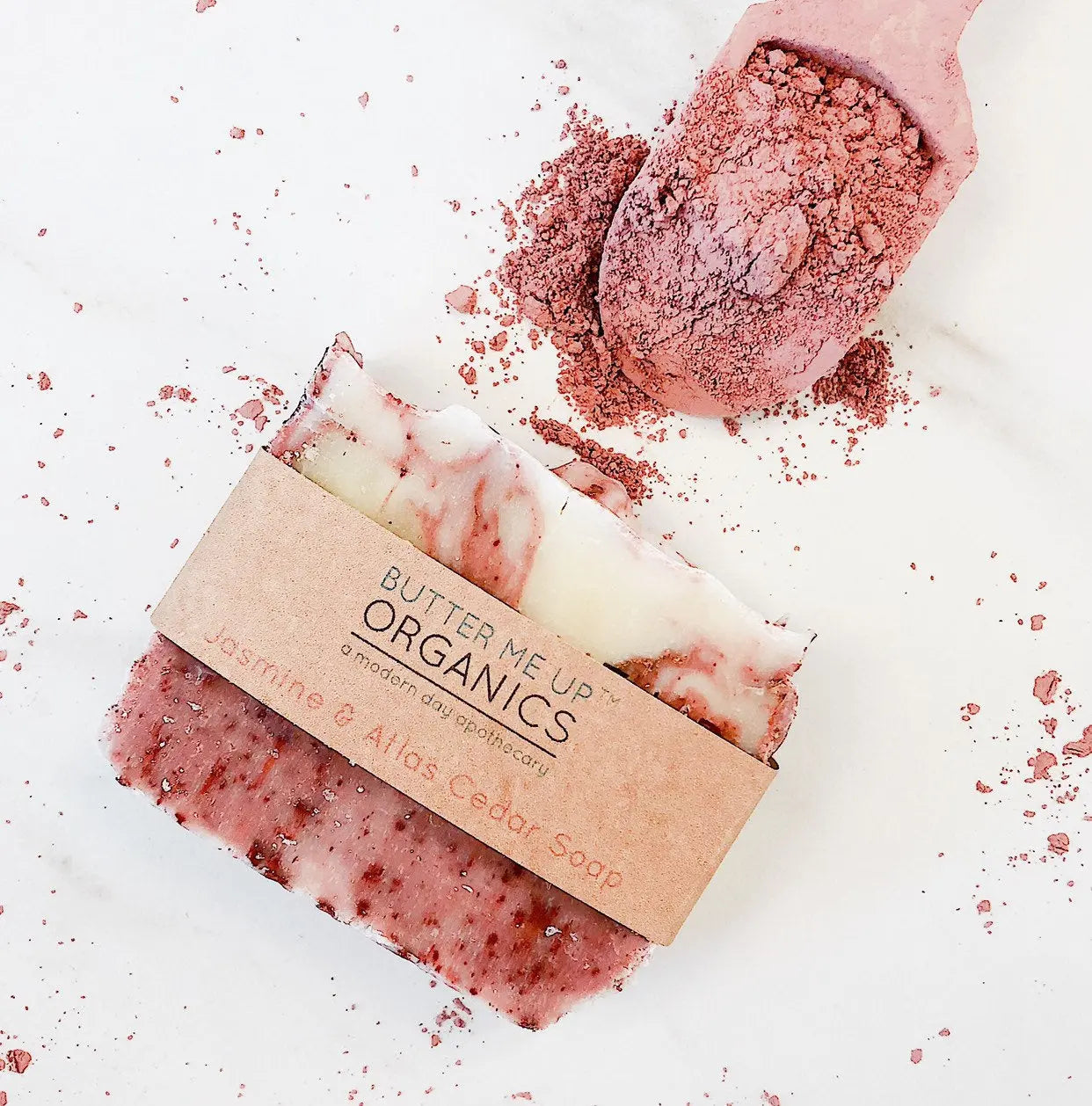 Jasmine Atlas Cedar Organic Soap Handcrafted with Essential Oils Butter Me Up Organics
