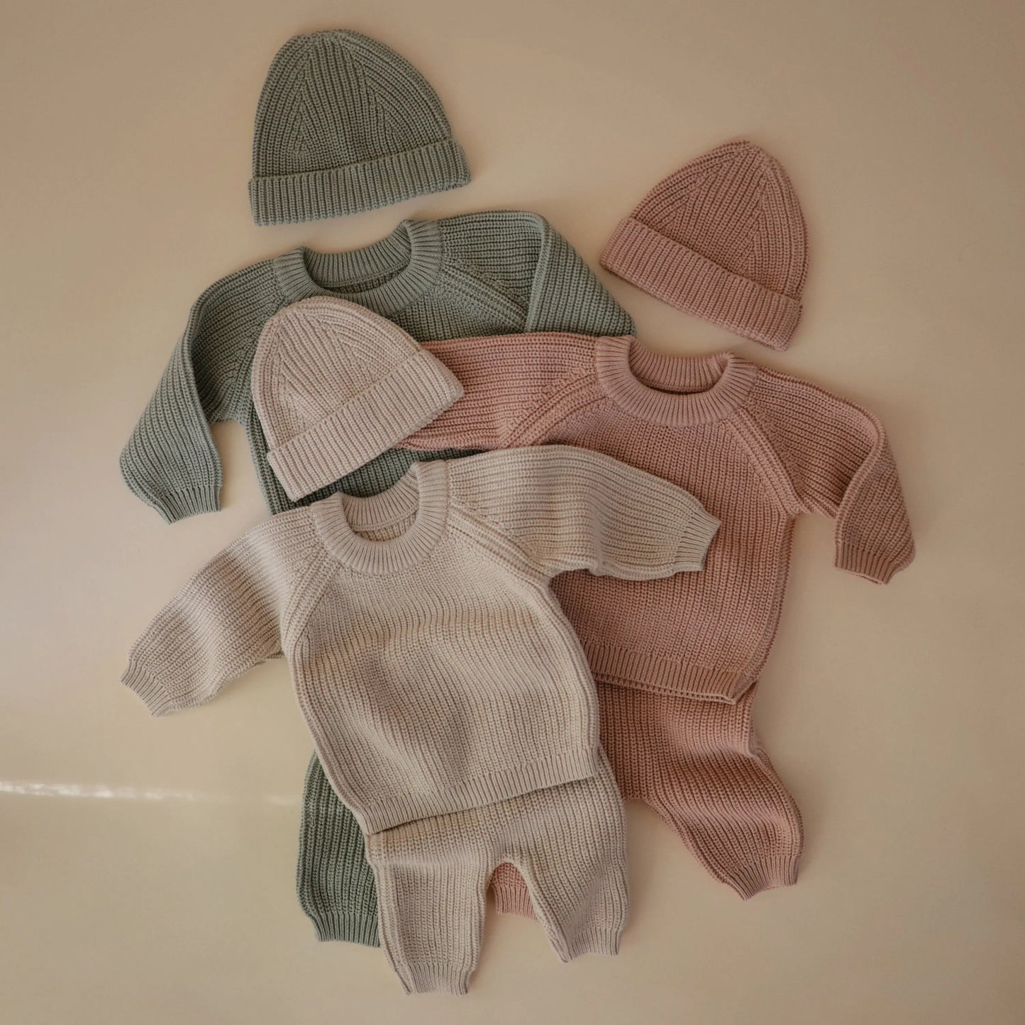 Chunky Knit Beanie Made with Organic Cotton for Babies Cozy and Stylish Mushie