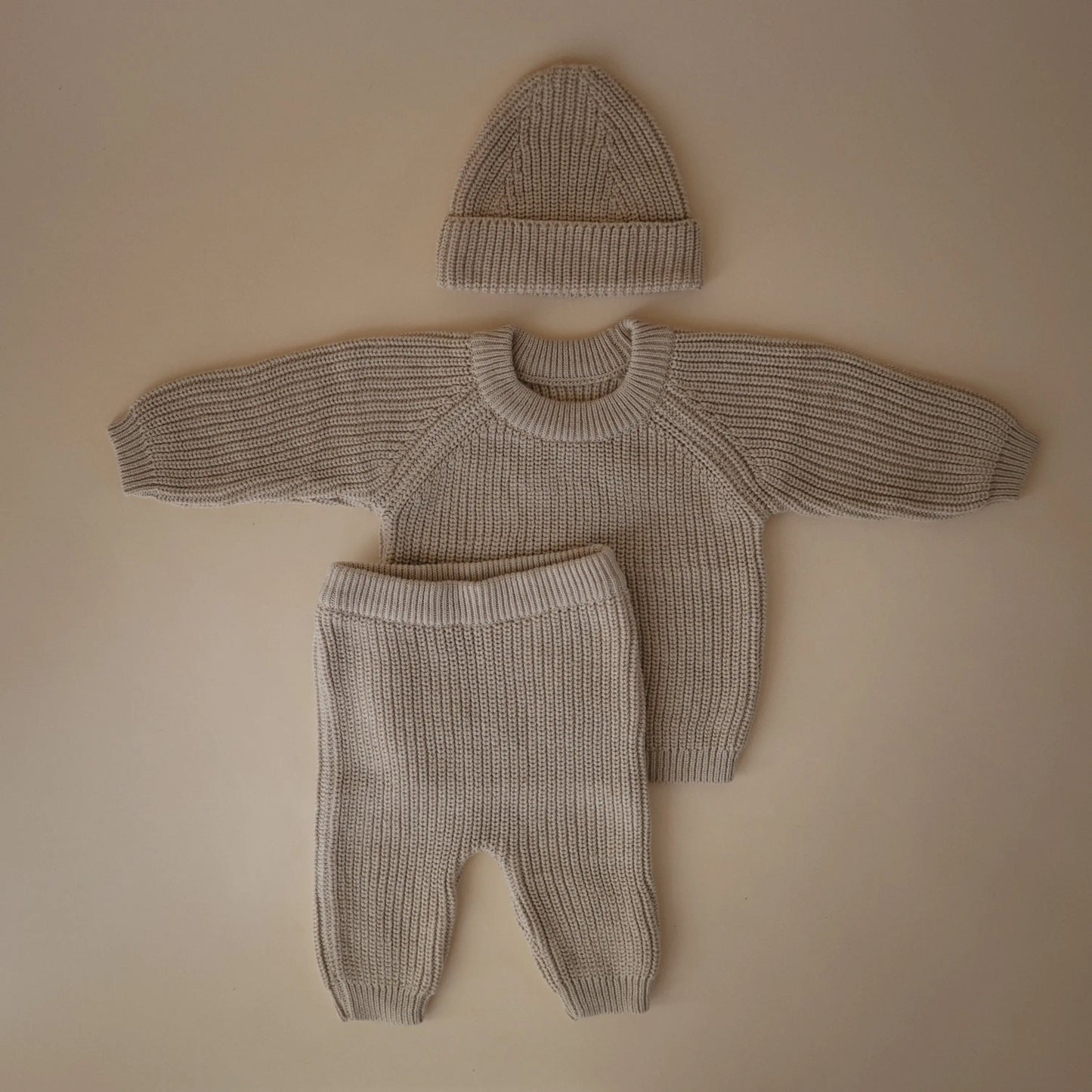 Chunky Knit Beanie Made with Organic Cotton for Babies Cozy and Stylish Mushie