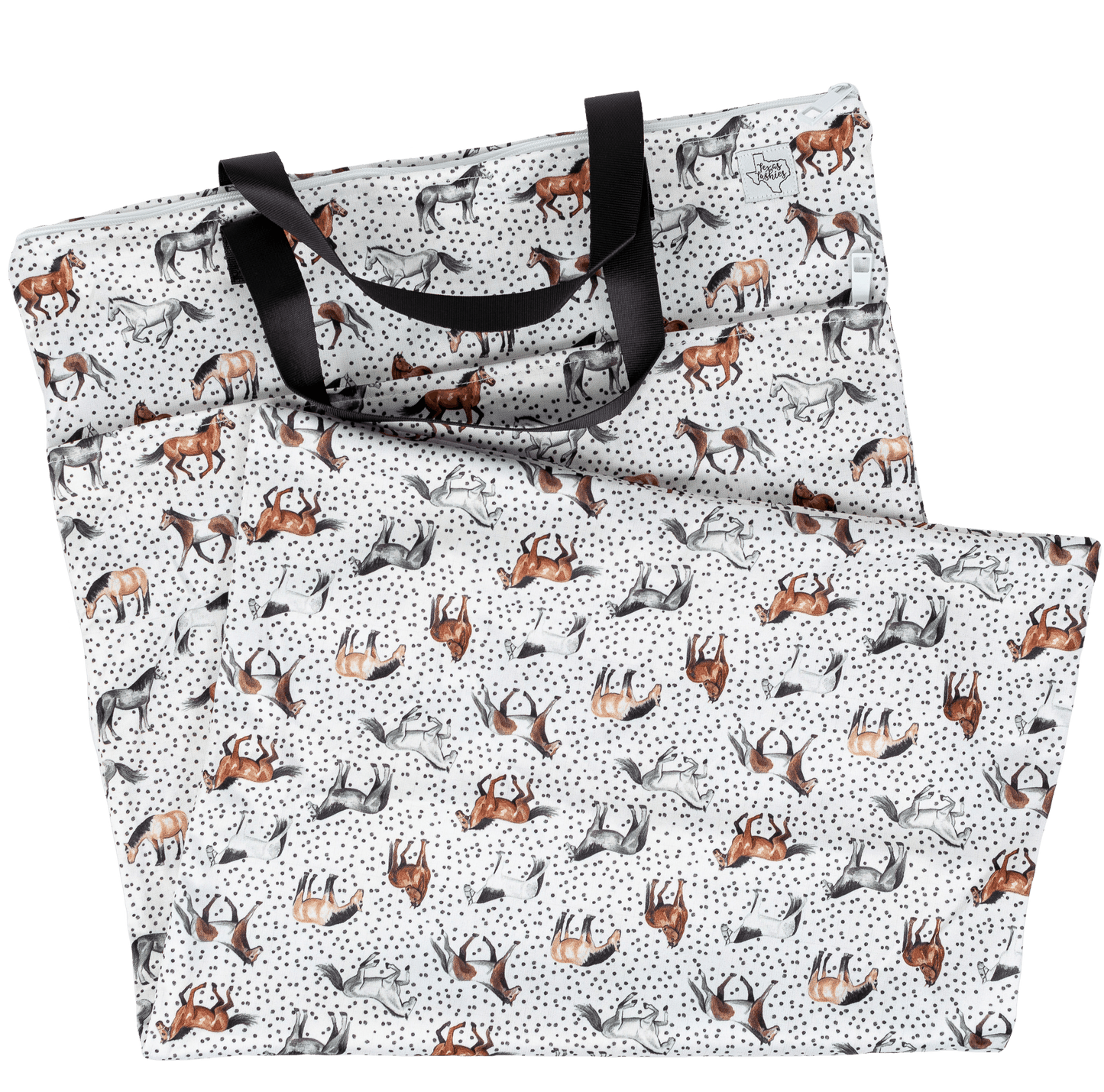 Large Hanging Wet Bags with Dual Pockets for Cloth Diapers Clothing and Pool Toys Texas Tushies