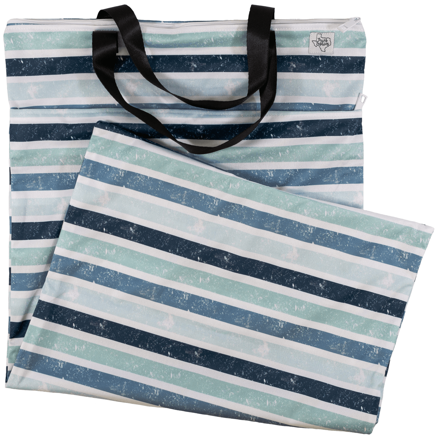 Large Hanging Wet Bags with Dual Pockets for Cloth Diapers Clothing and Pool Toys Texas Tushies