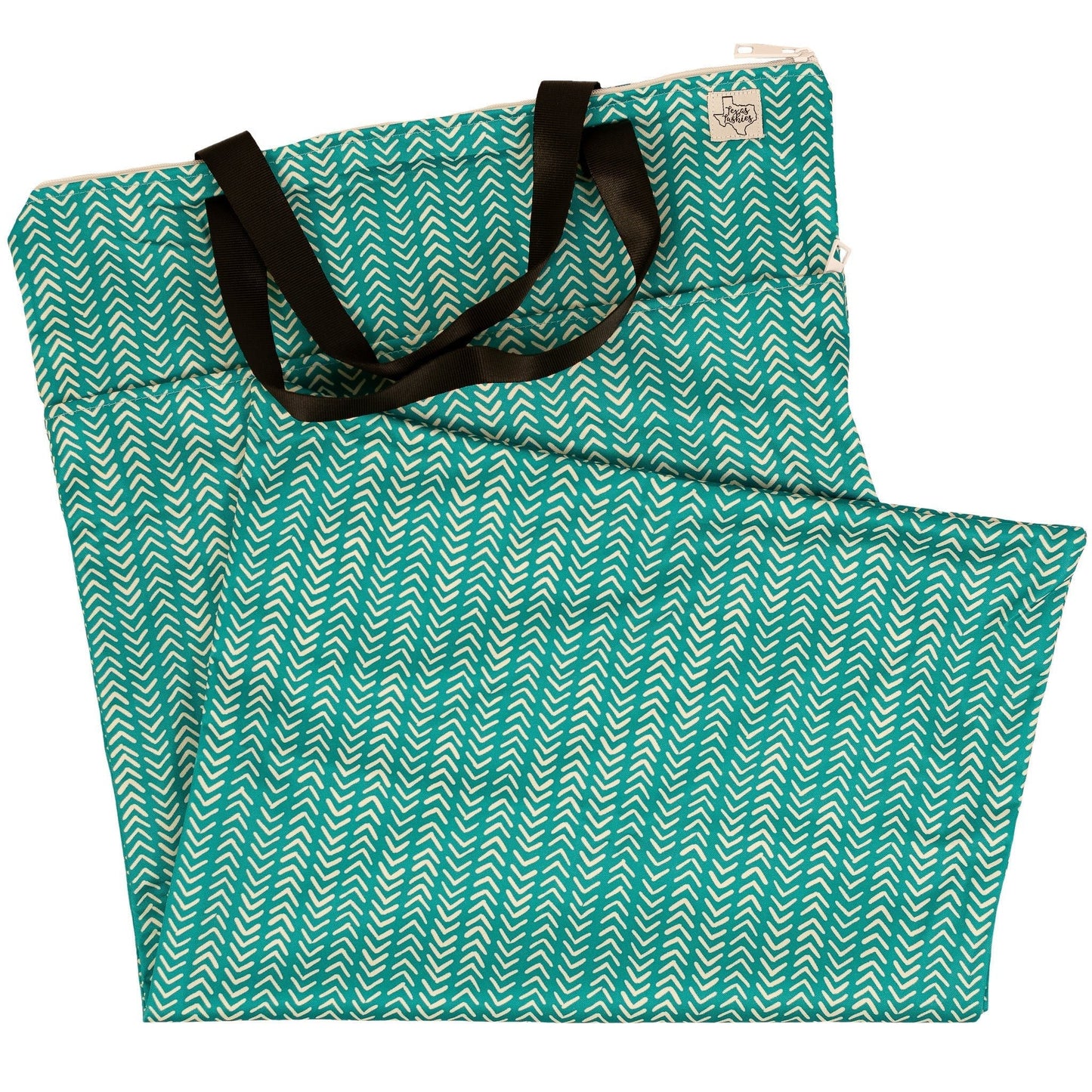 Large Hanging Wet Bags with Dual Pockets for Cloth Diapers Clothing and Pool Toys Texas Tushies