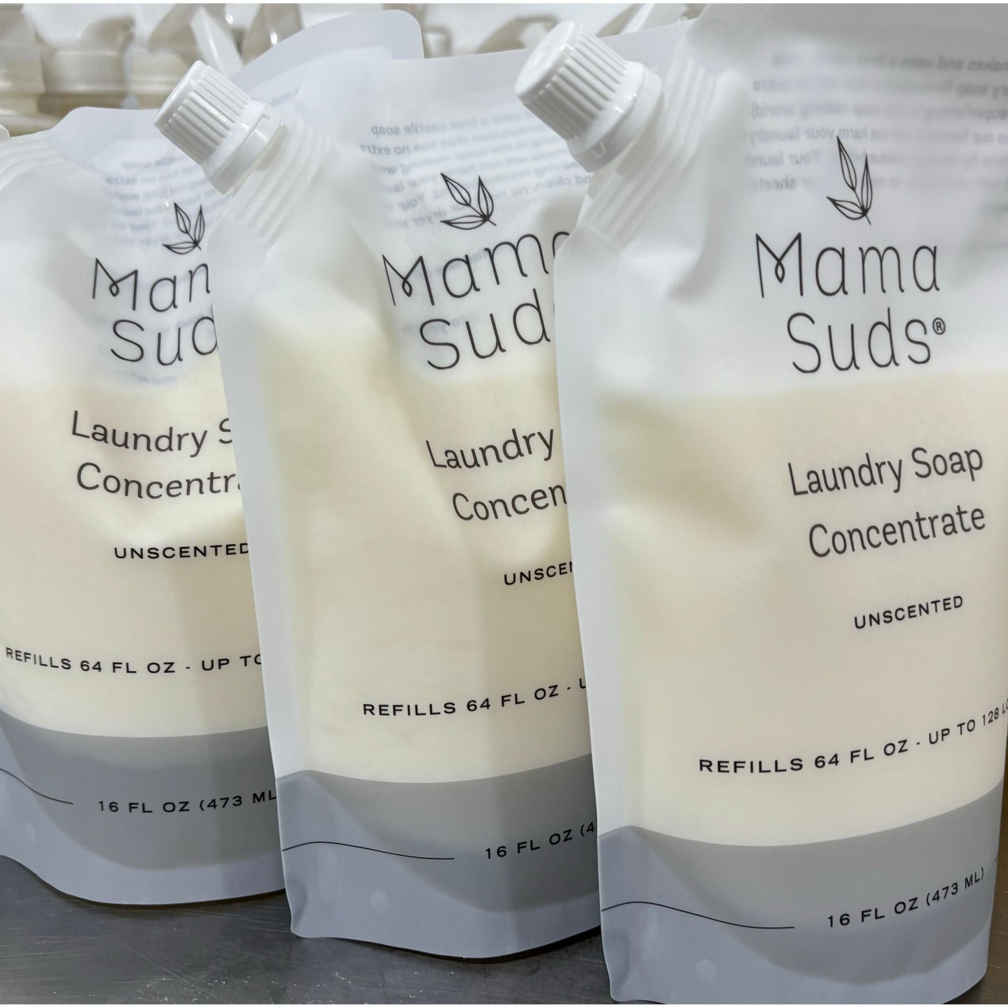 Laundry Soap Concentrate Pouch Refill with Essential Oils for Eco Friendly Cleaning MamaSuds