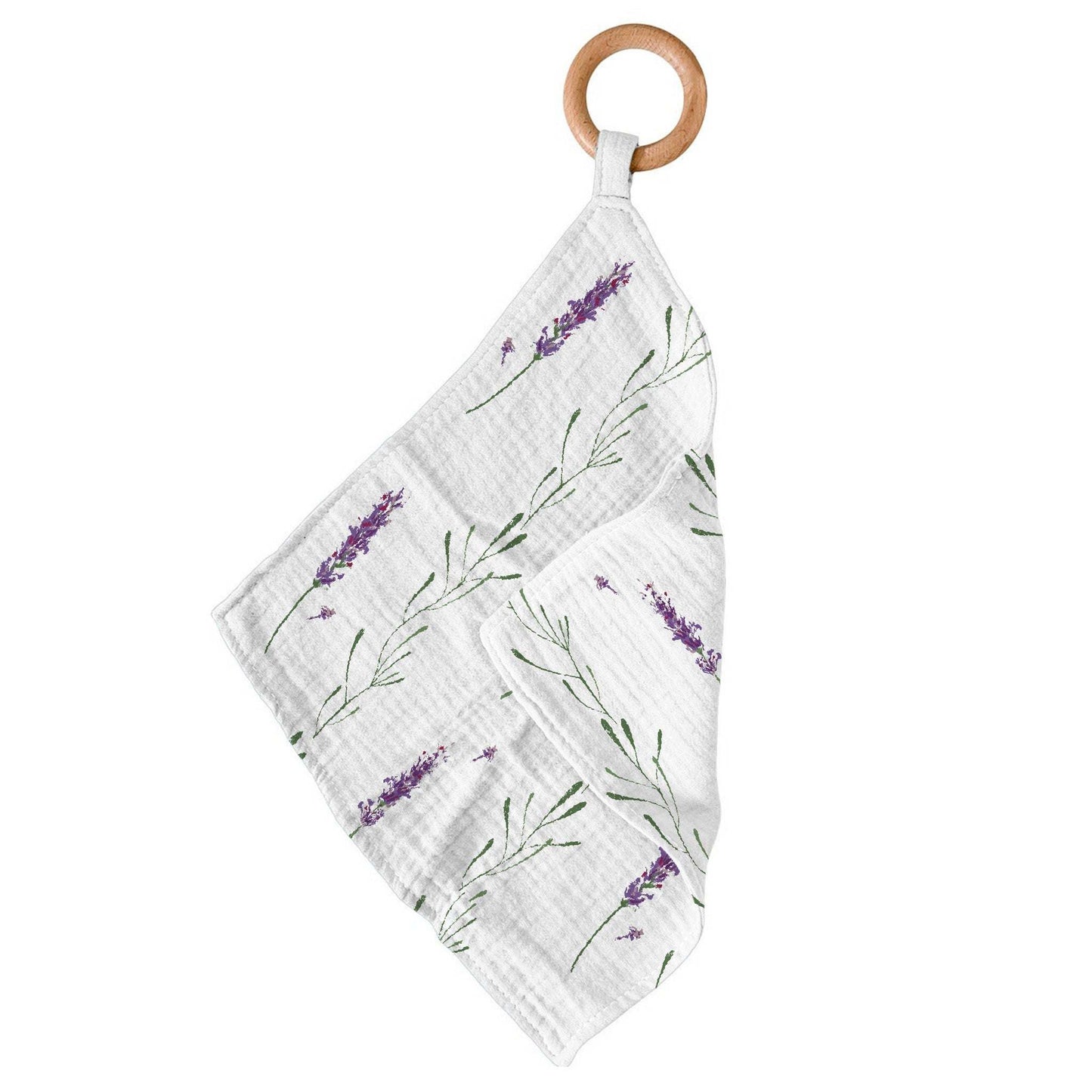 Lavender Stems Newcastle Teether With Removable Beach Wood Ring Newcastle Classics