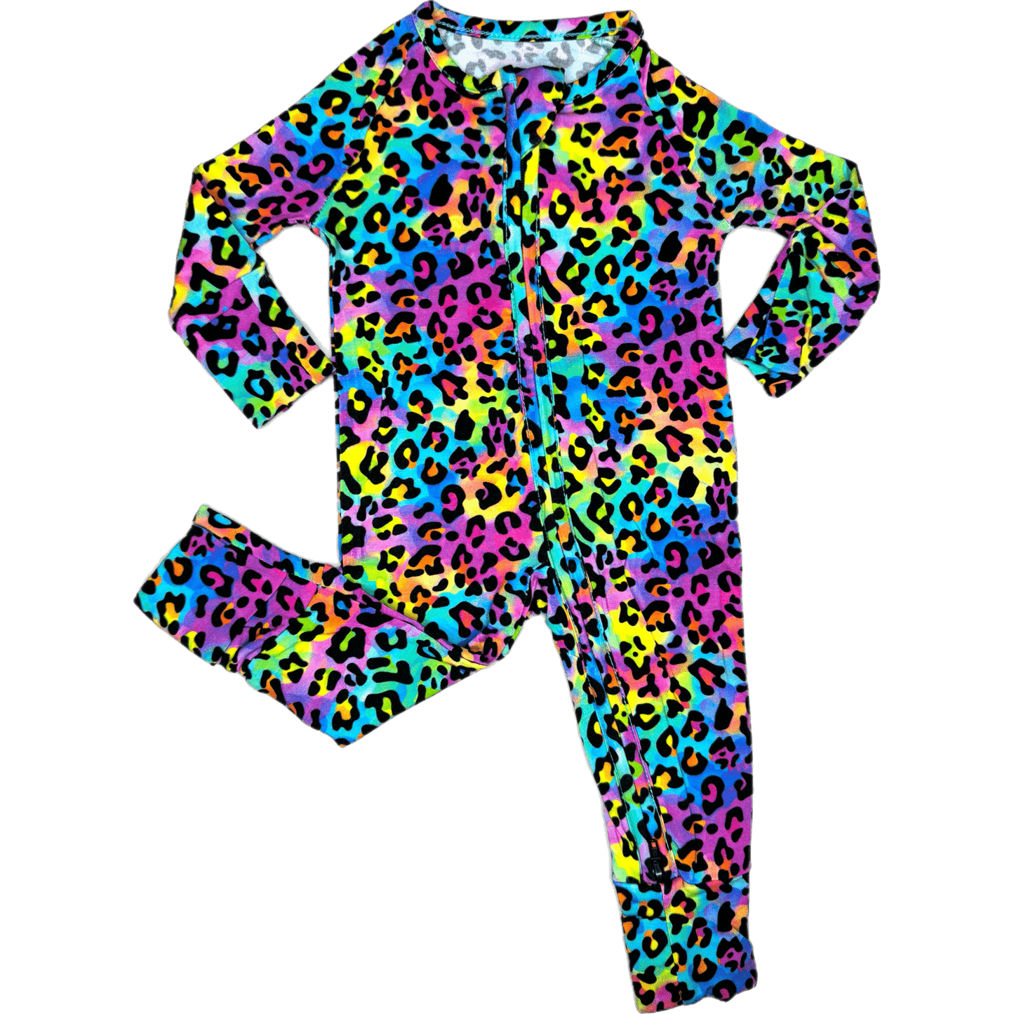 Lisa Bamboo Viscose Zippies for Kids Soft Stretchy Pajamas with Double Zipper and Foldable Hands and Feet Texas Tushies