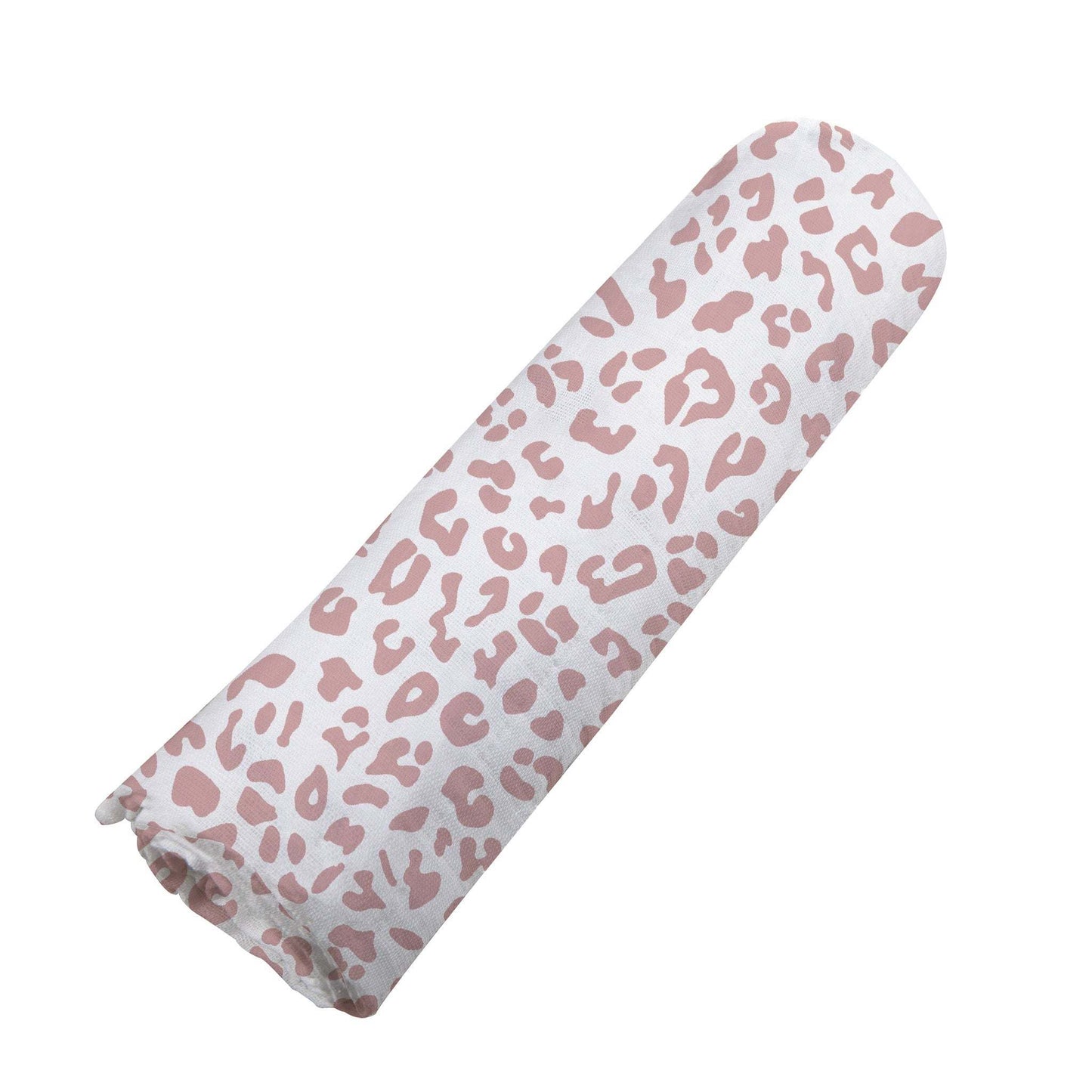 Little Leopard Swaddle Soft Breathable Natural Bamboo Muslin 47 Inch by 47 Inch Newcastle Classics