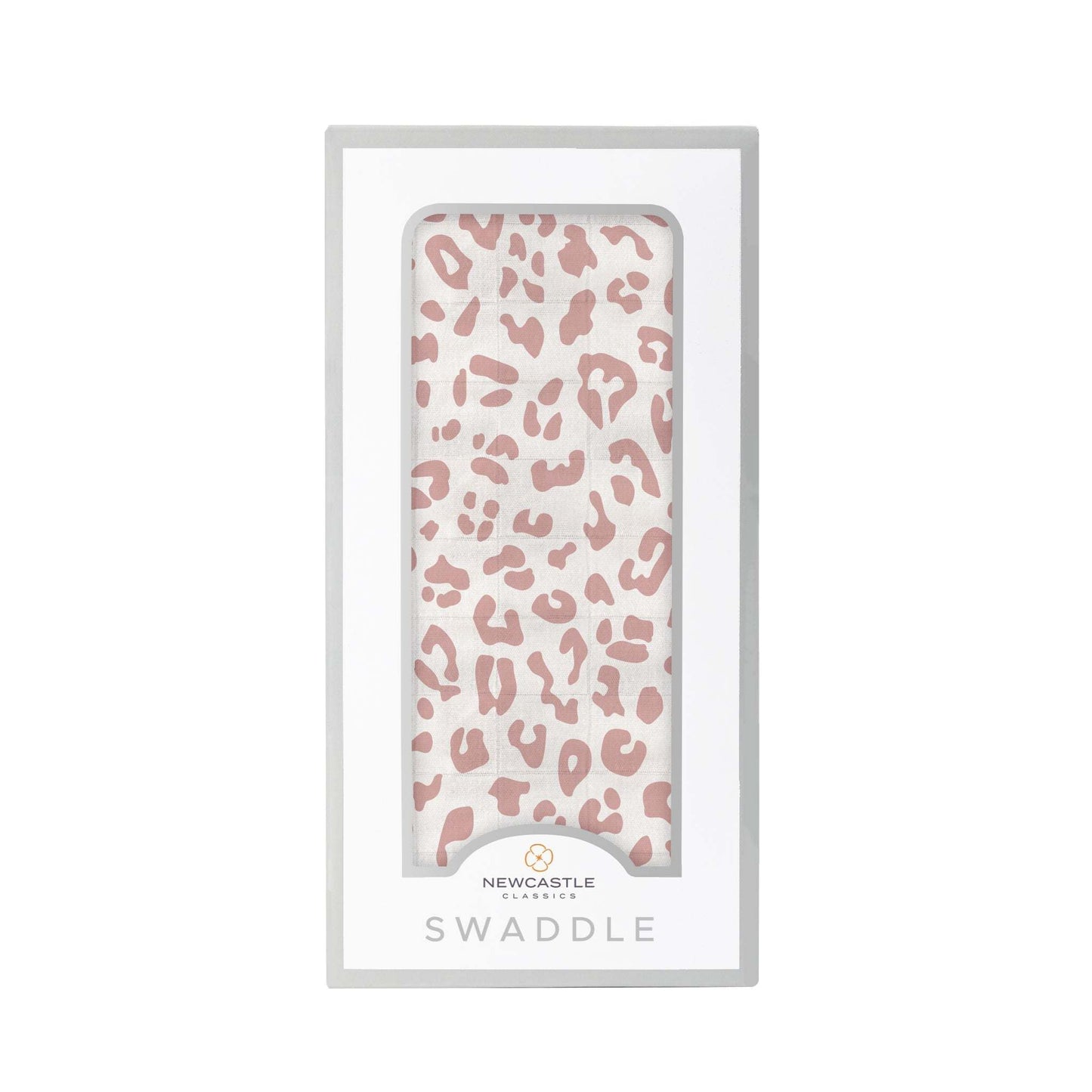 Little Leopard Swaddle Soft Breathable Natural Bamboo Muslin 47 Inch by 47 Inch Newcastle Classics