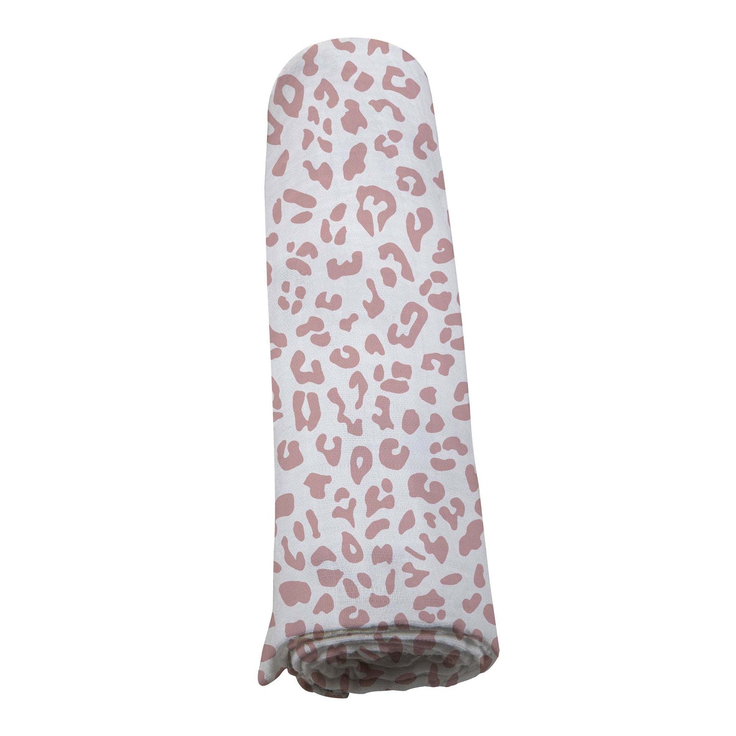 Little Leopard Swaddle Soft Breathable Natural Bamboo Muslin 47 Inch by 47 Inch Newcastle Classics