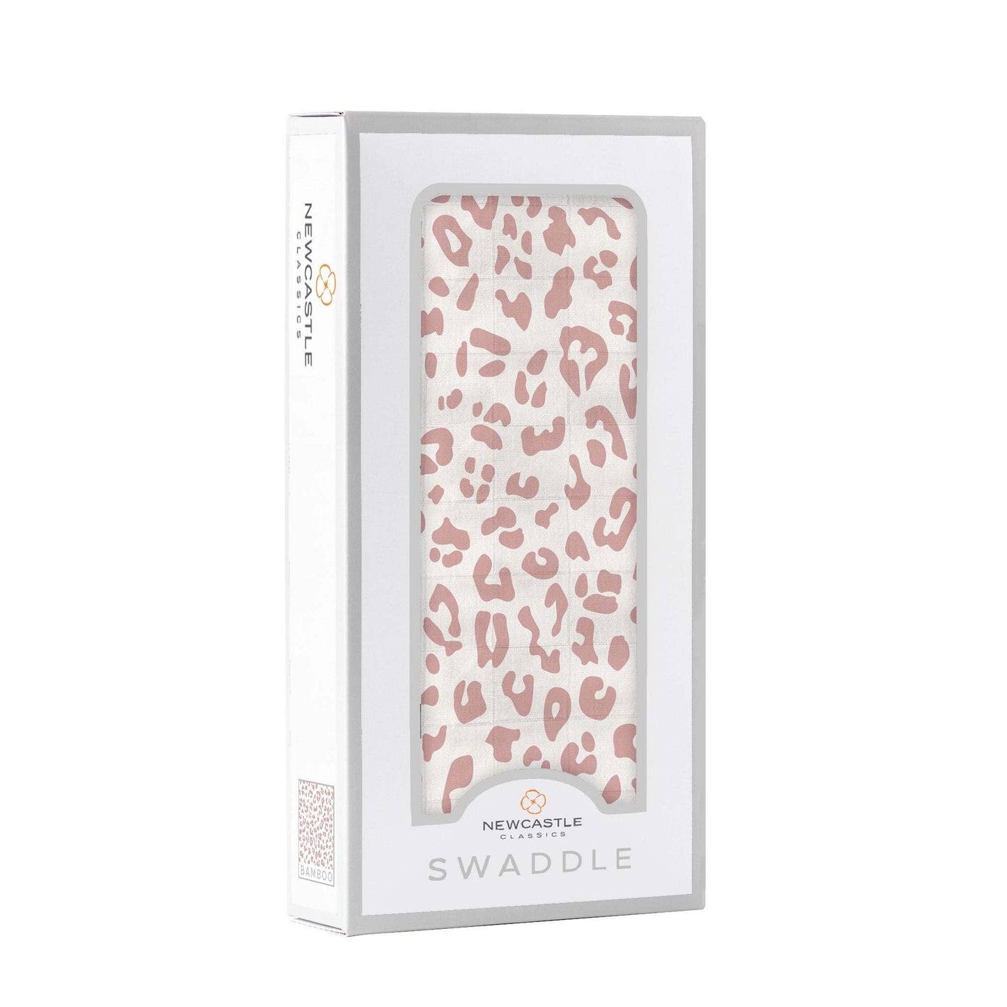 Little Leopard Swaddle Soft Breathable Natural Bamboo Muslin 47 Inch by 47 Inch Newcastle Classics