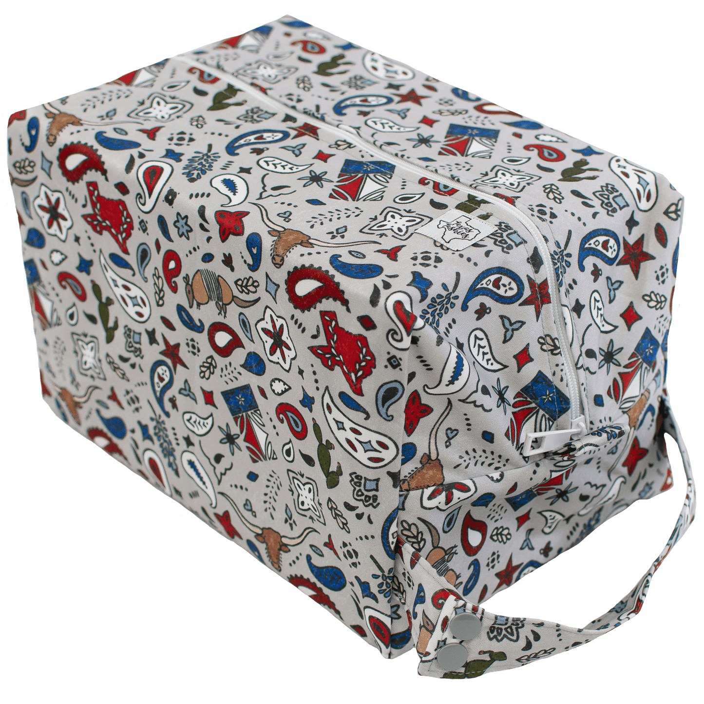Lone Star Diaper Pod with Two Layers of PUL and Zipper Closure for Up to 12 Diapers Texas Tushies