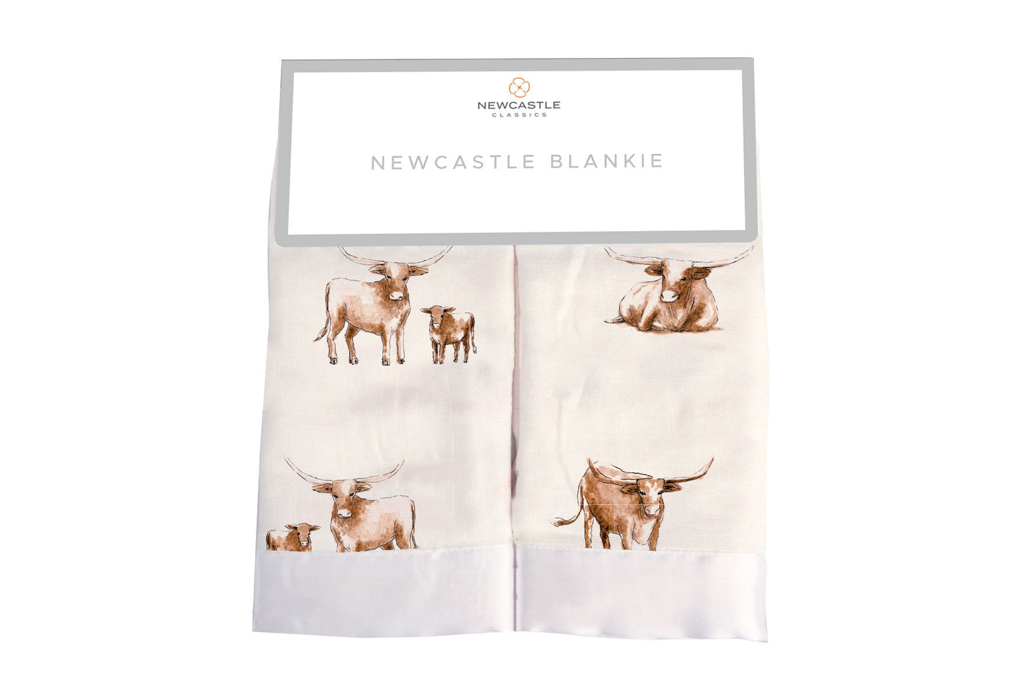 Longhorn Newcastle Blankie Security Blanket for Comfort and Cuddles Newcastle Classics