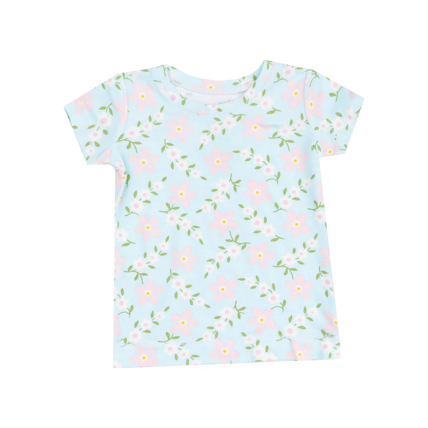 Loungewear Short Set Vintage Daisy for Kids.