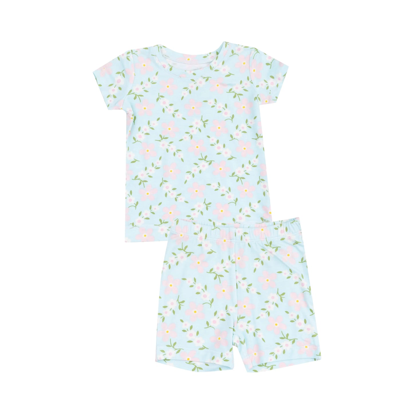 Loungewear Short Set Vintage Daisy for Kids.