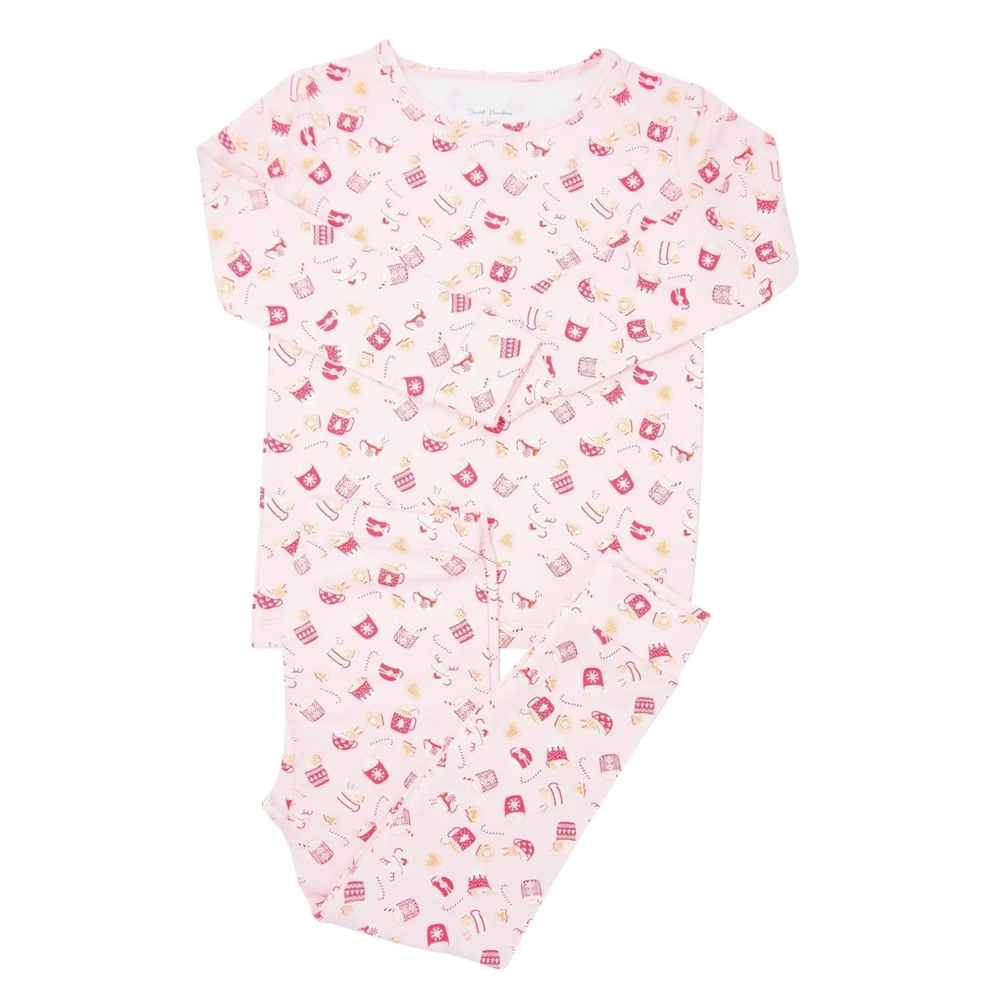Luxaboo Big Kid Pajama Soft Cozy French Terry Sleepwear Sweet Bamboo