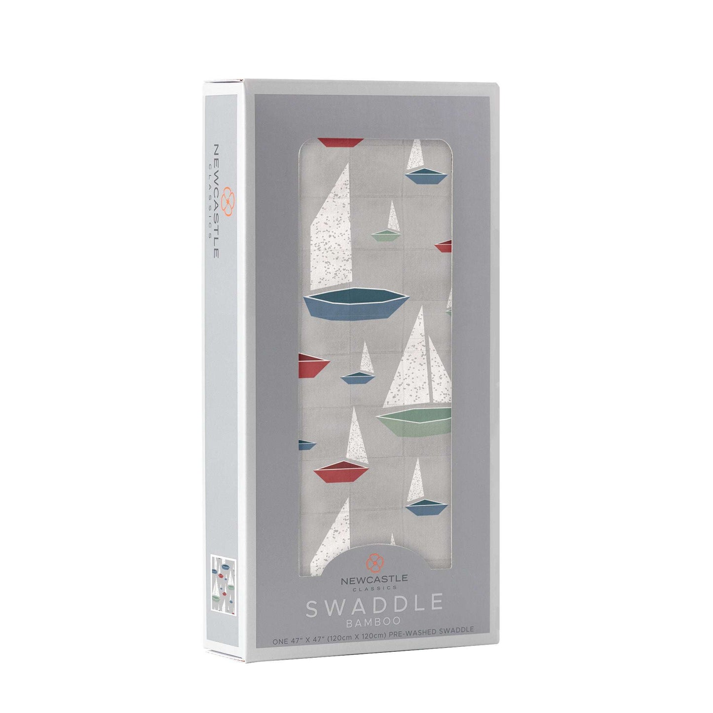 Marina Sailboats Bamboo Swaddle Soft Breathable Muslin Baby Blanket Newcastle Classics